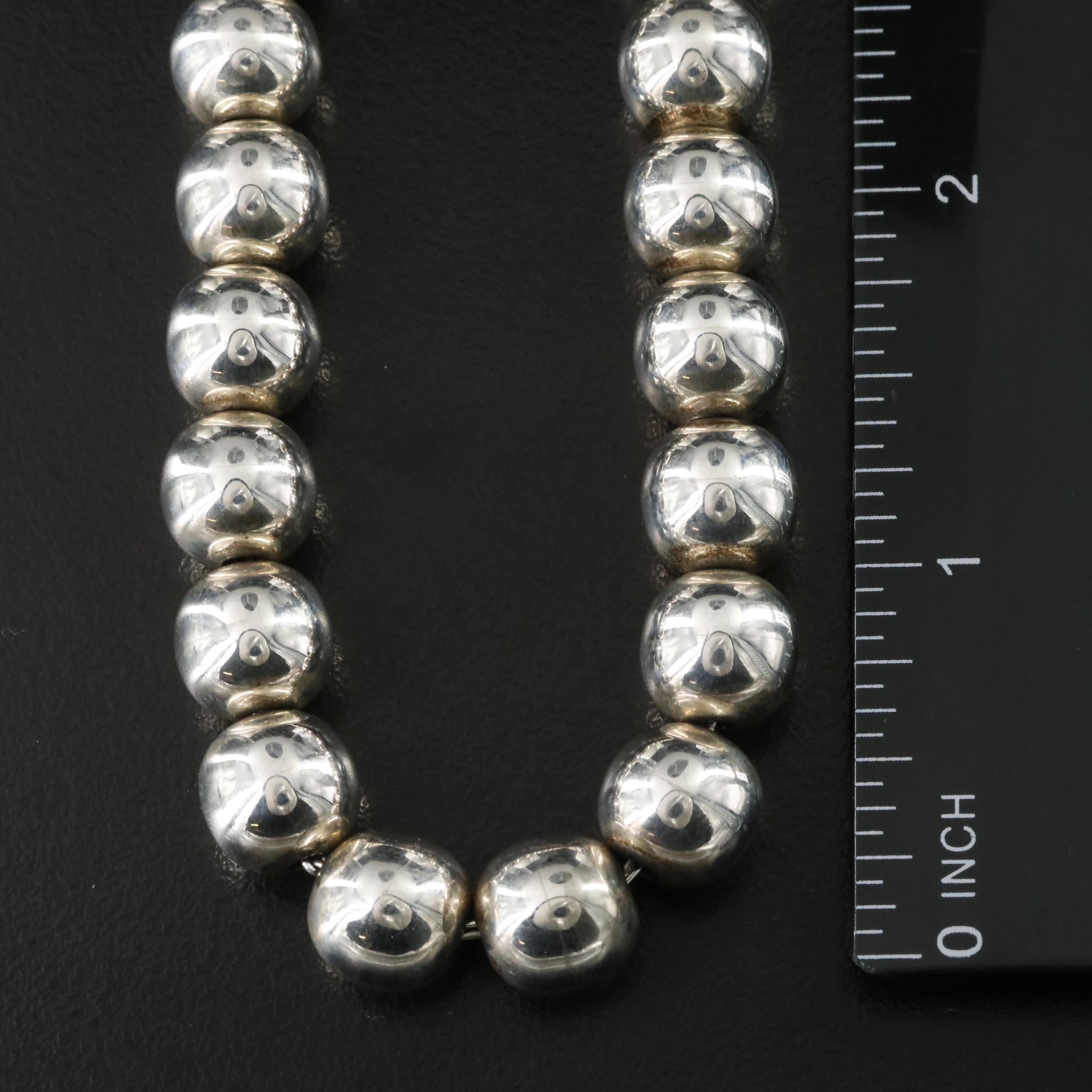 Sterling Beaded Necklace