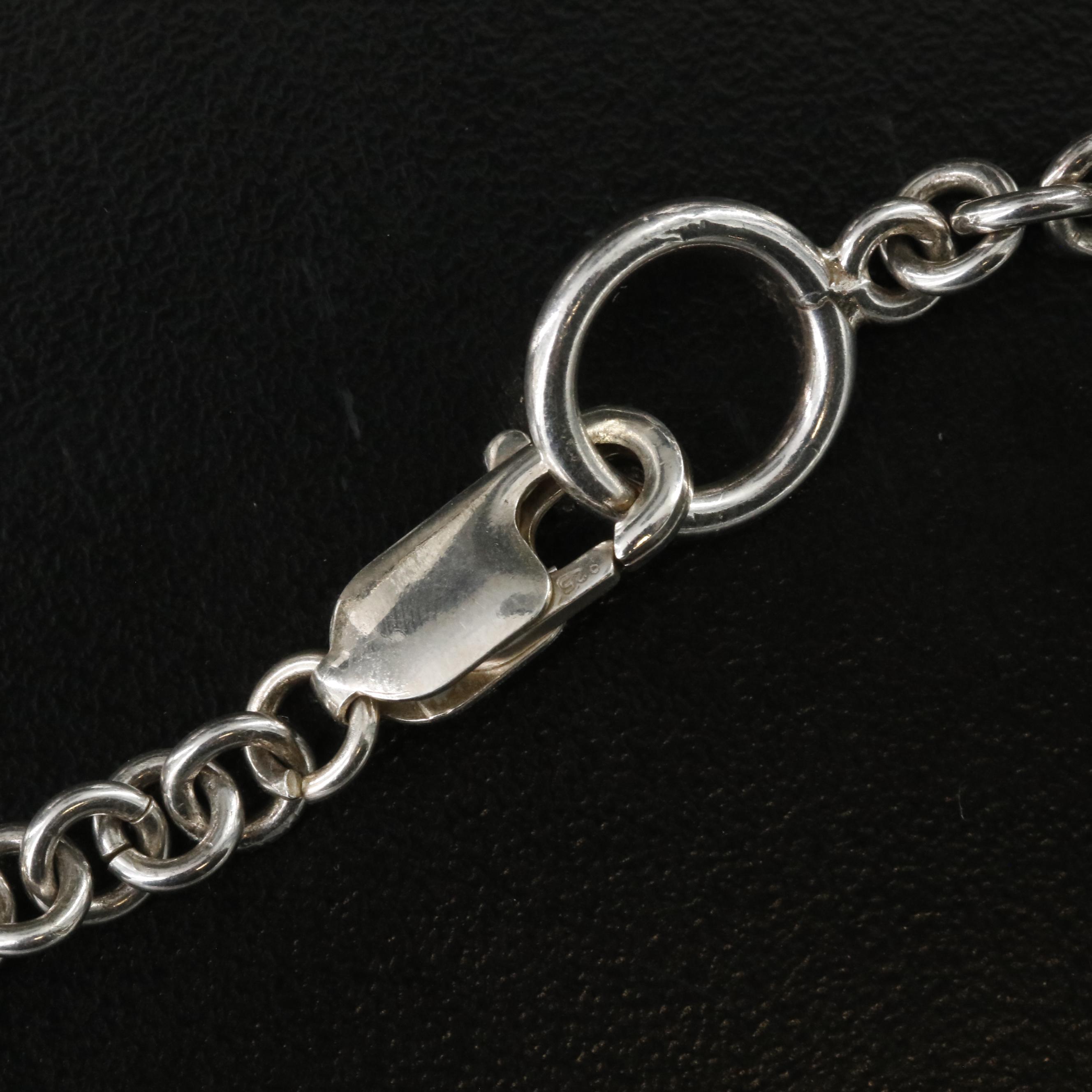 Sterling Braided Bead Necklace