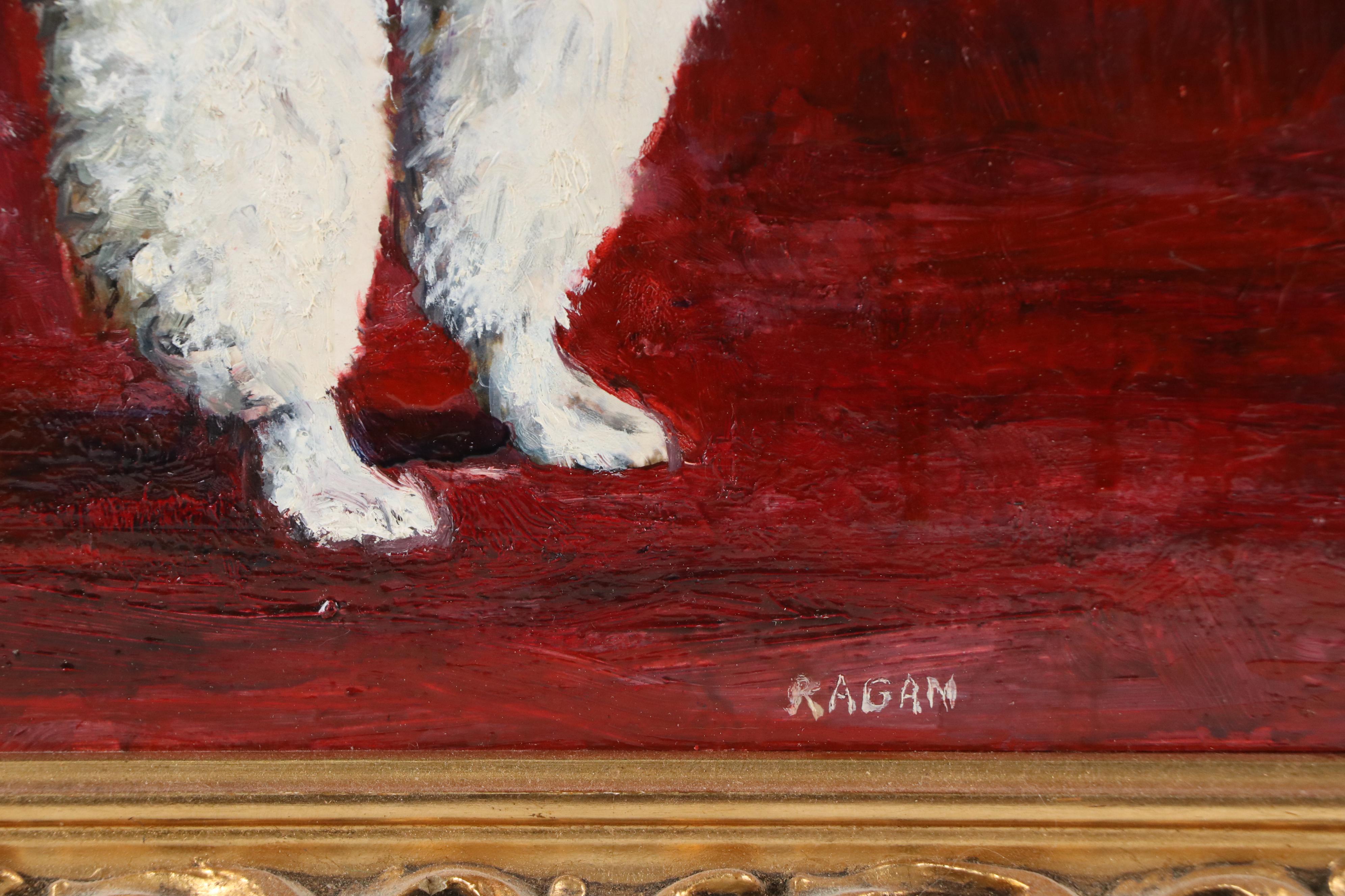 Ragan Poodle Pet Portrait Oil Painting "Andre"