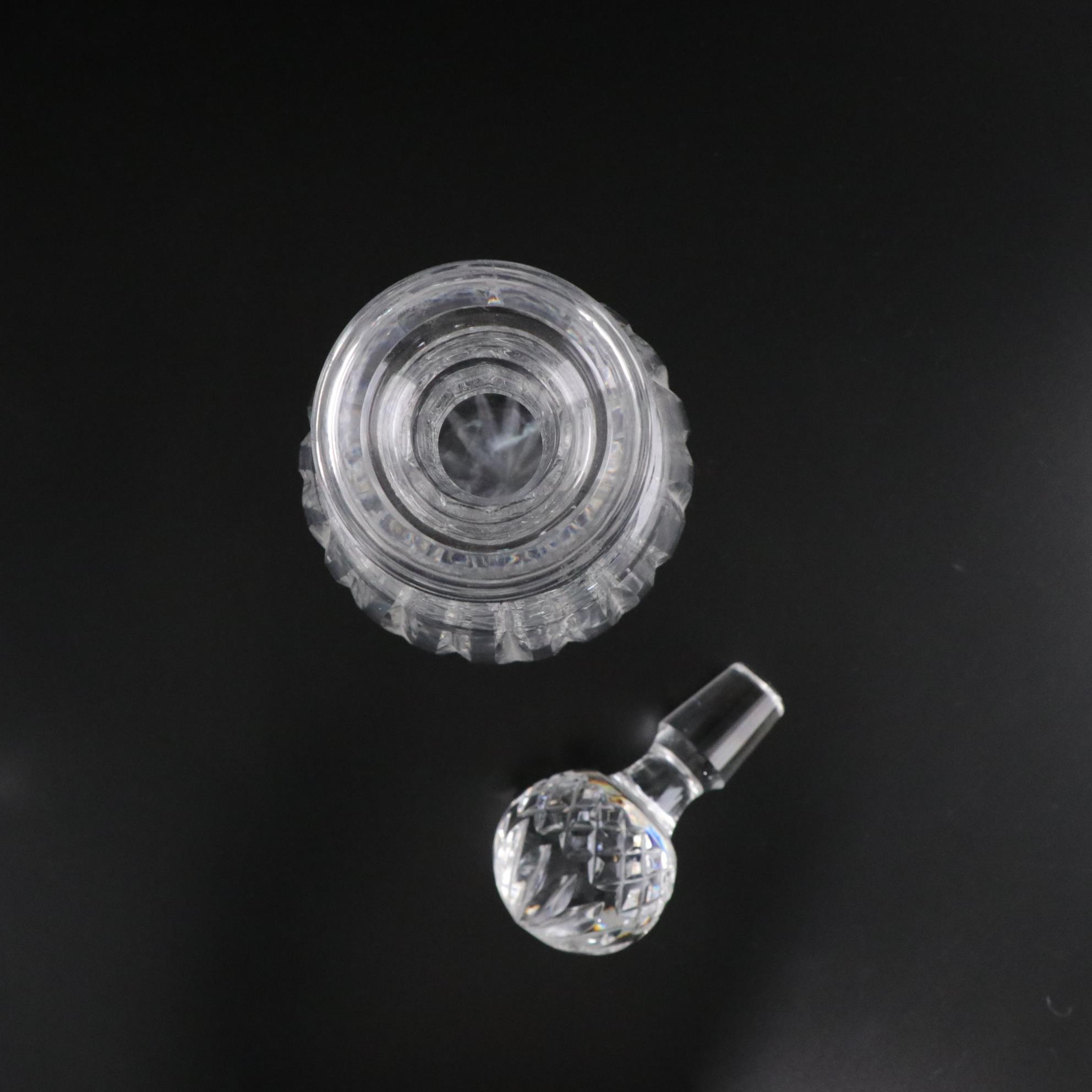 Waterford Crystal "Lismore" Spirit Decanter and "Rosslare" Hock Wine Glasses