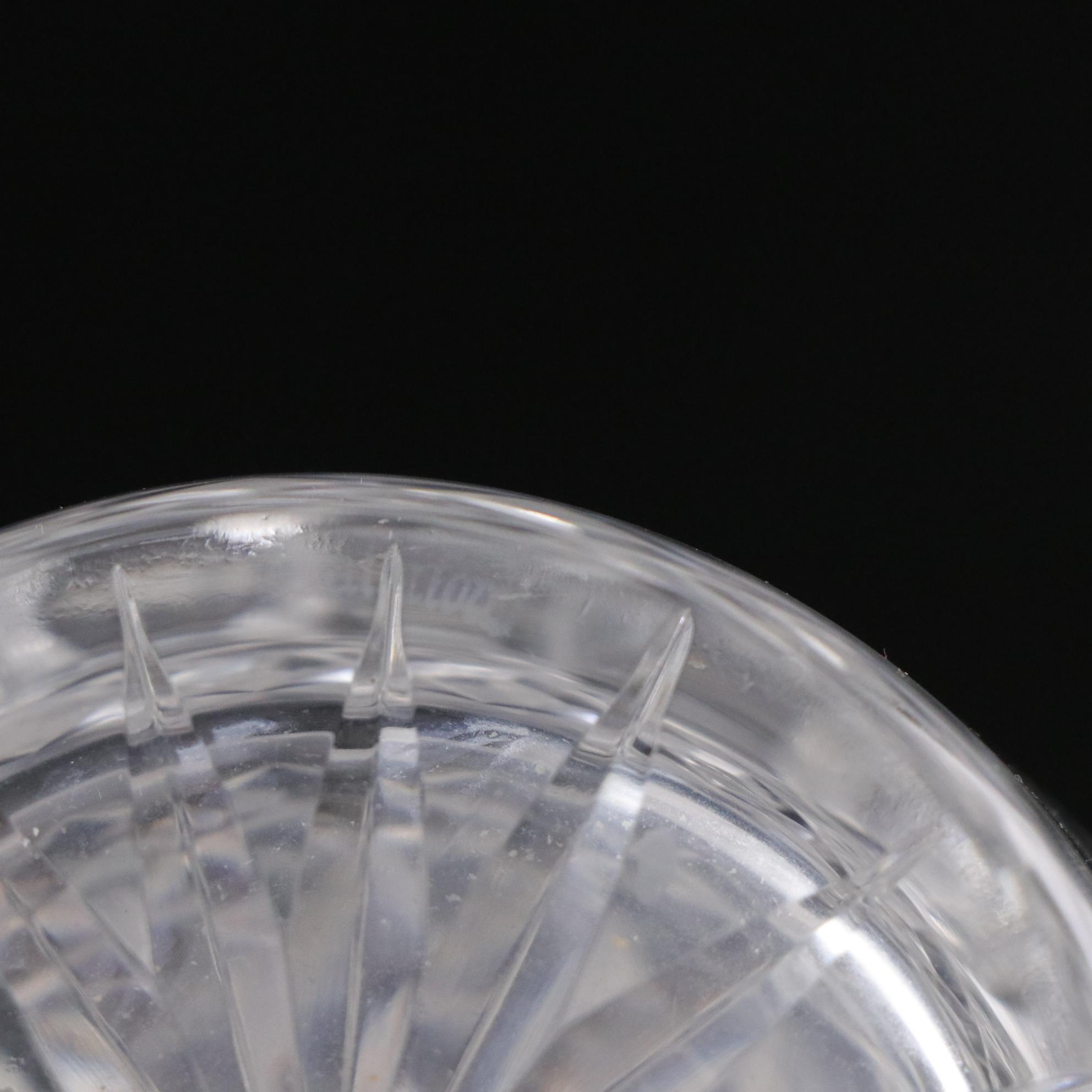 Waterford Crystal "Lismore" Spirit Decanter and "Rosslare" Hock Wine Glasses