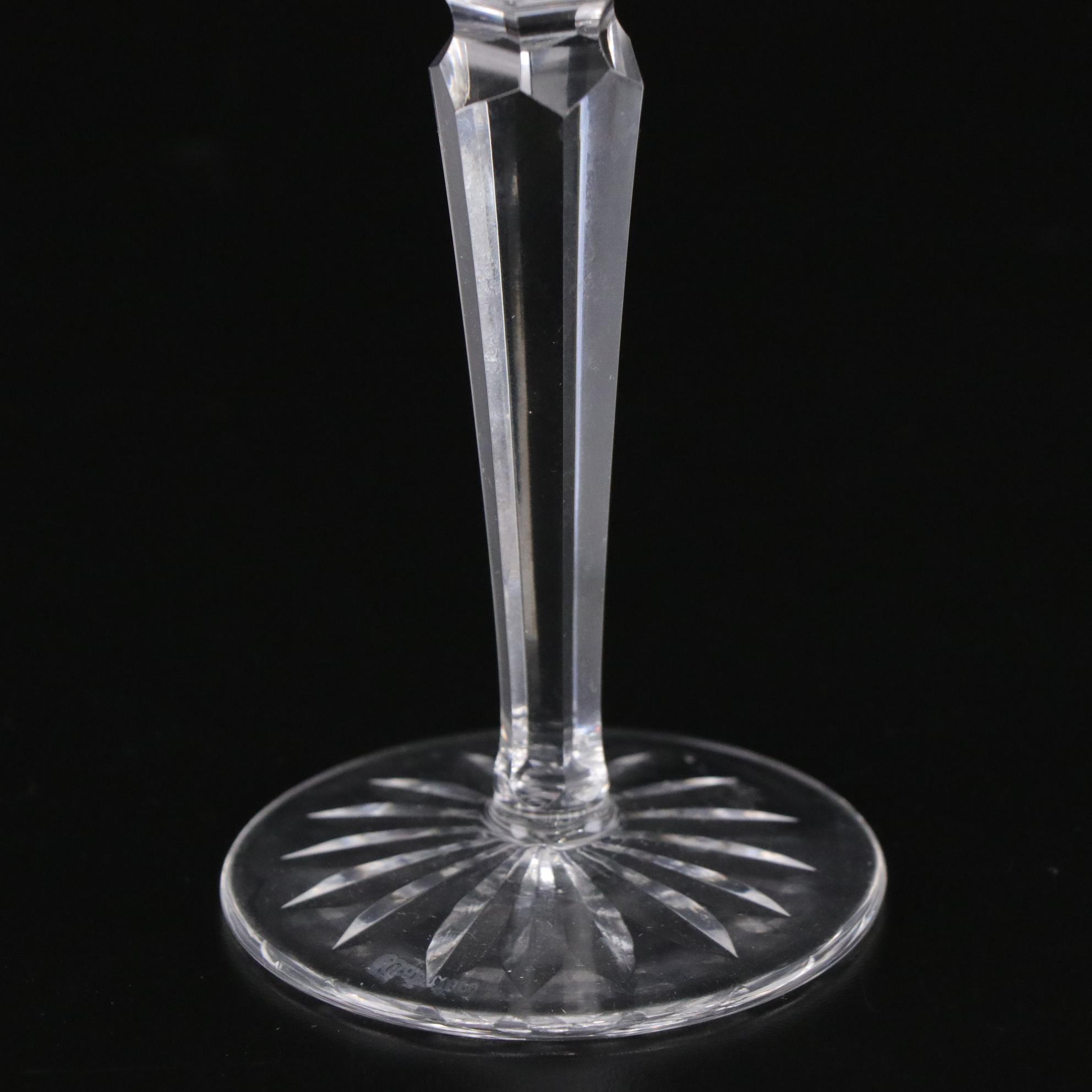 Waterford Crystal "Lismore" Spirit Decanter and "Rosslare" Hock Wine Glasses