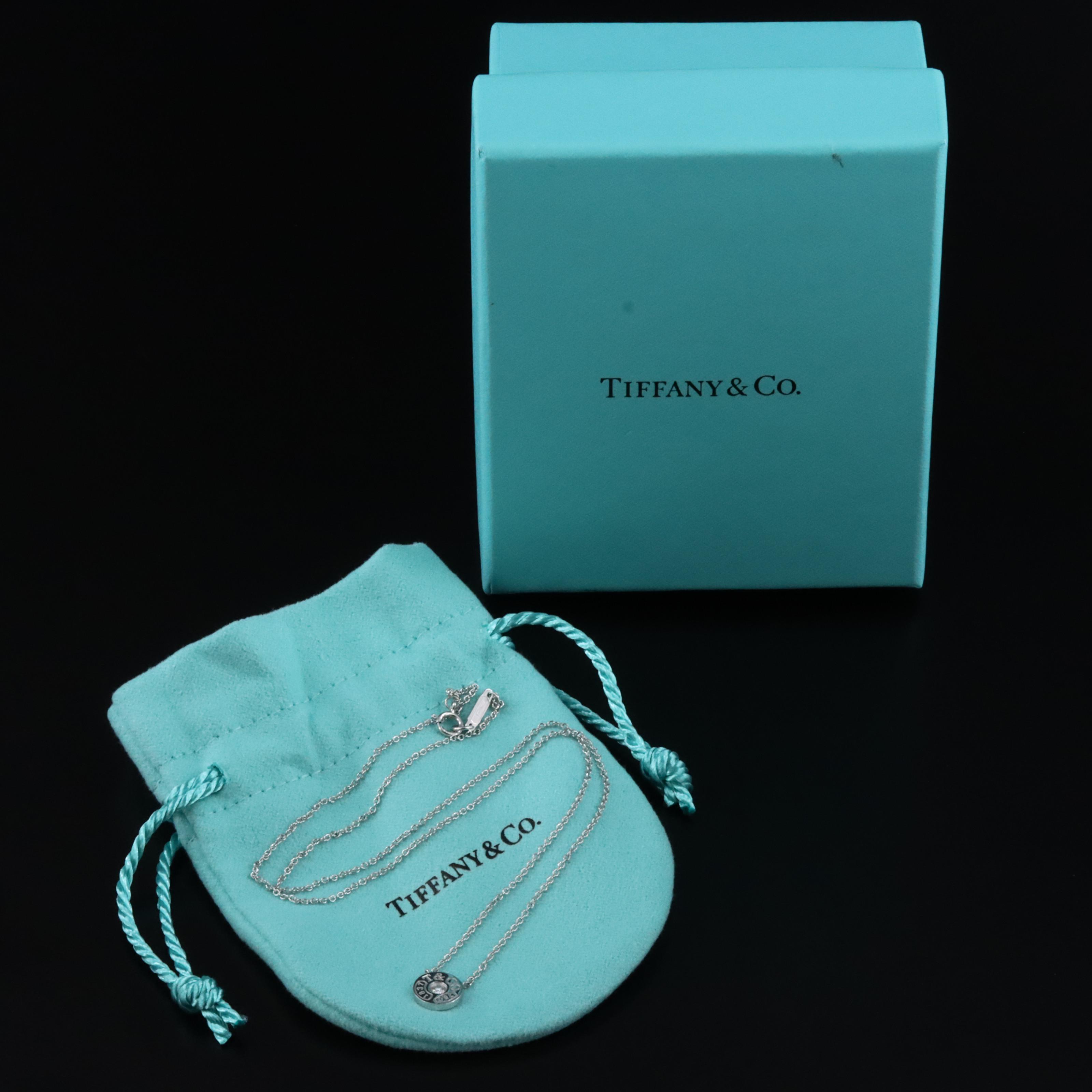 Tiffany & Co. 1837 18K Diamond Circle Necklace