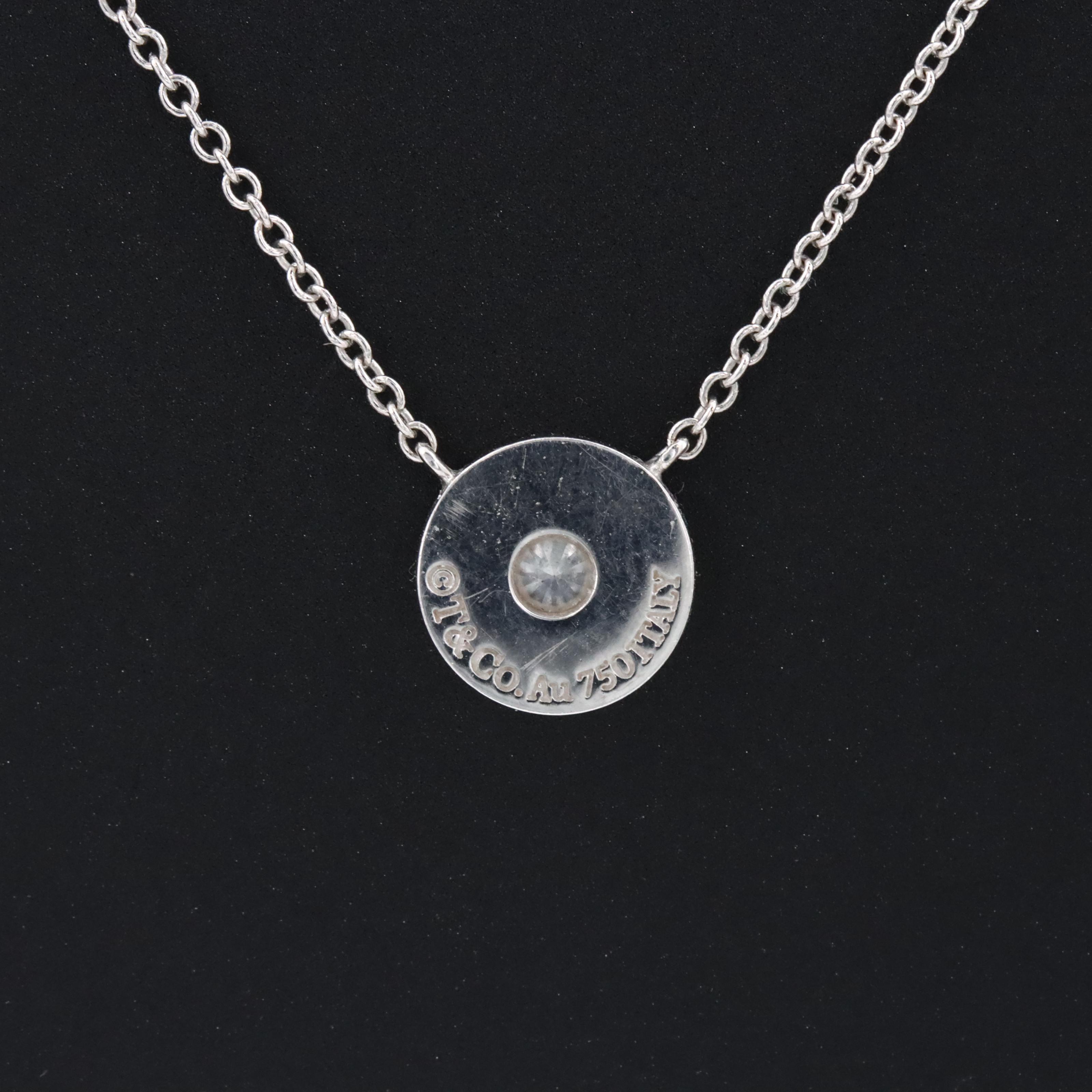 Tiffany & Co. 1837 18K Diamond Circle Necklace