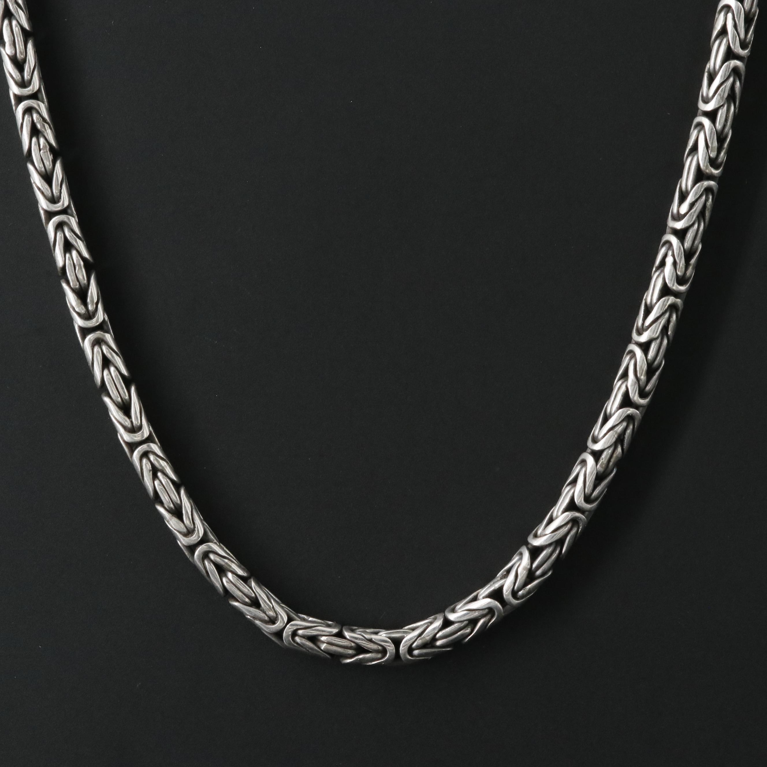 Sterling Byzantine Chain Necklace