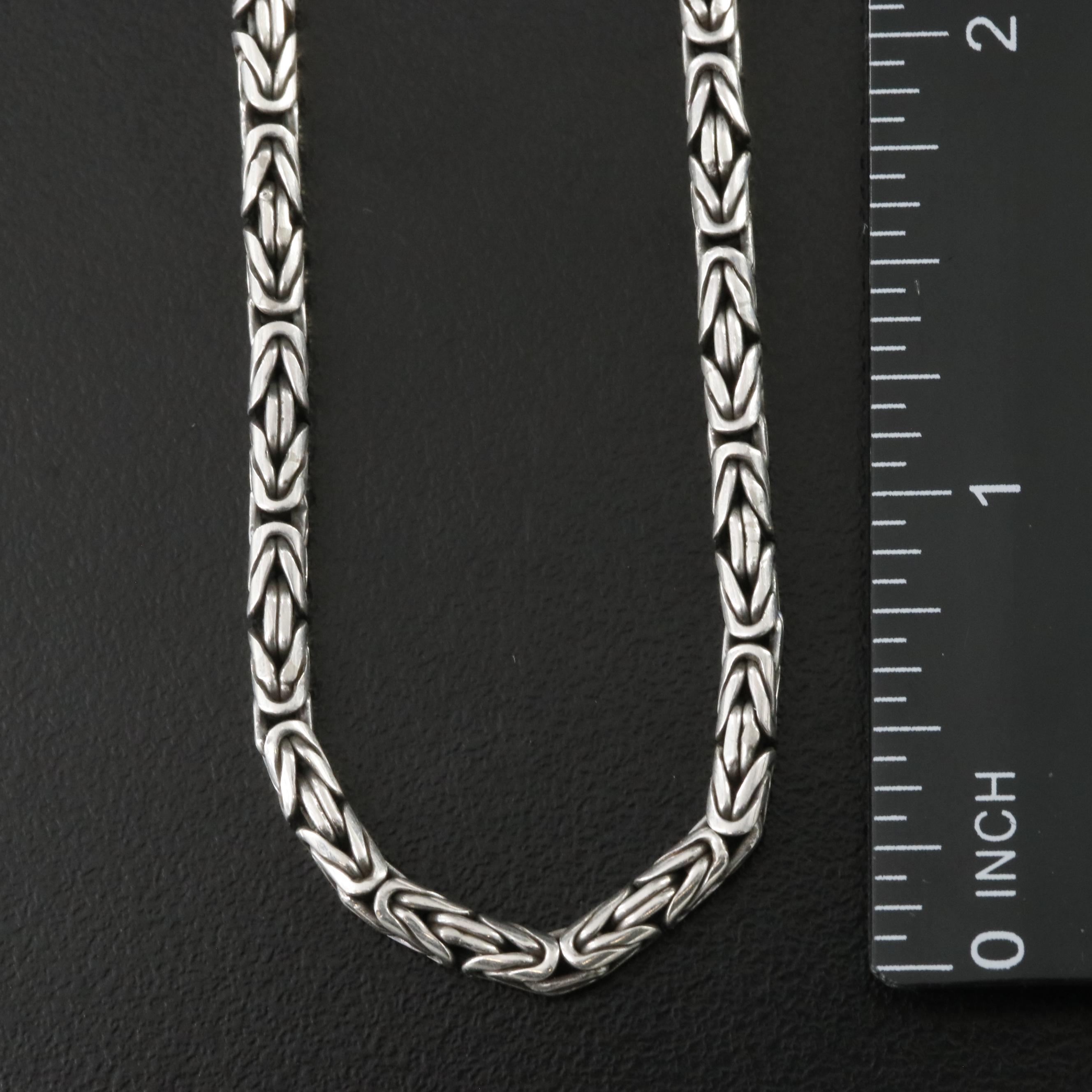 Sterling Byzantine Chain Necklace