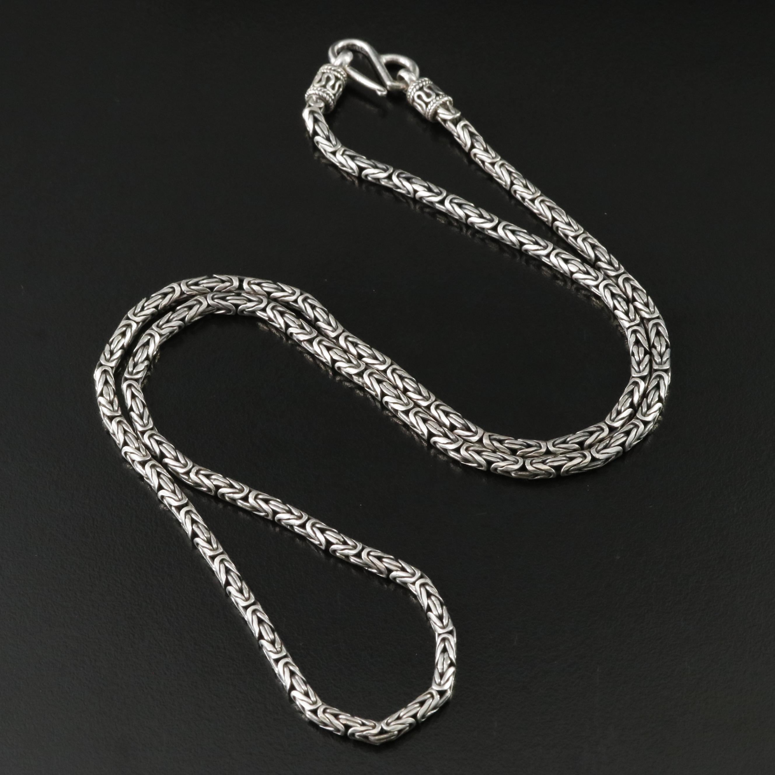 Sterling Byzantine Chain Necklace