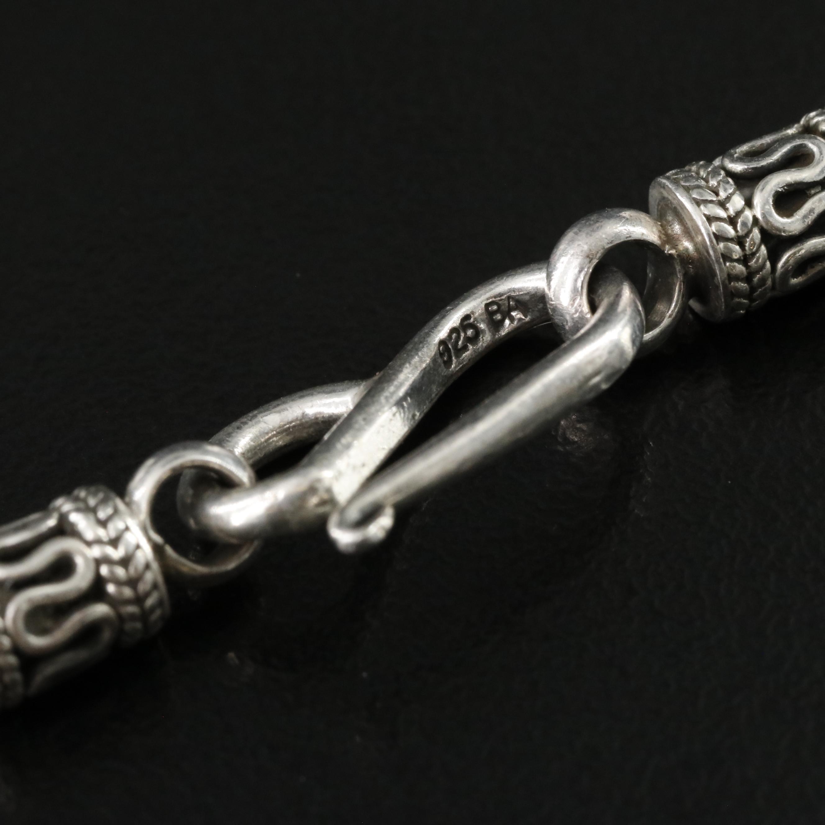 Sterling Byzantine Chain Necklace