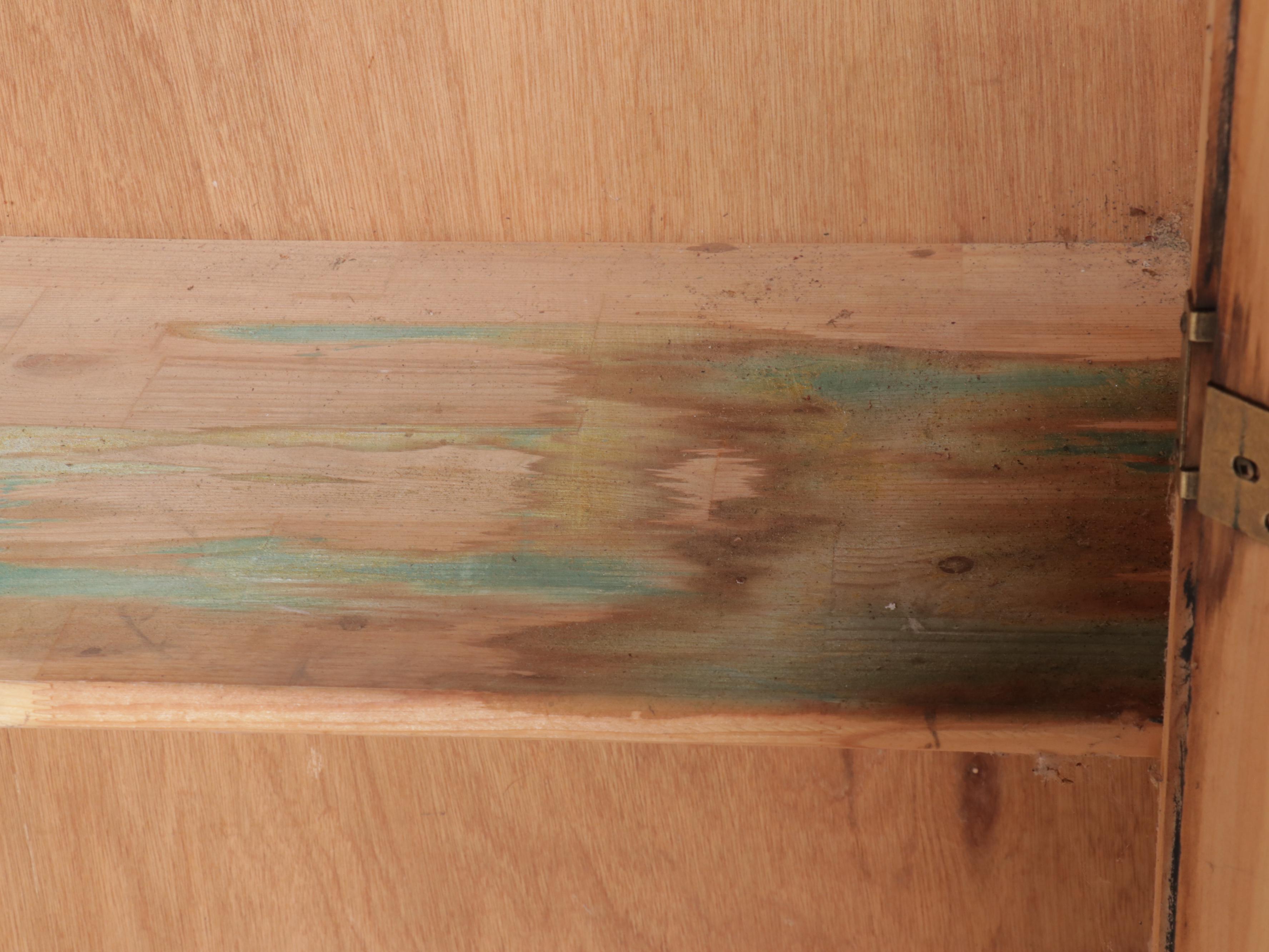 Traditional Style Distressed Pine Cabinet