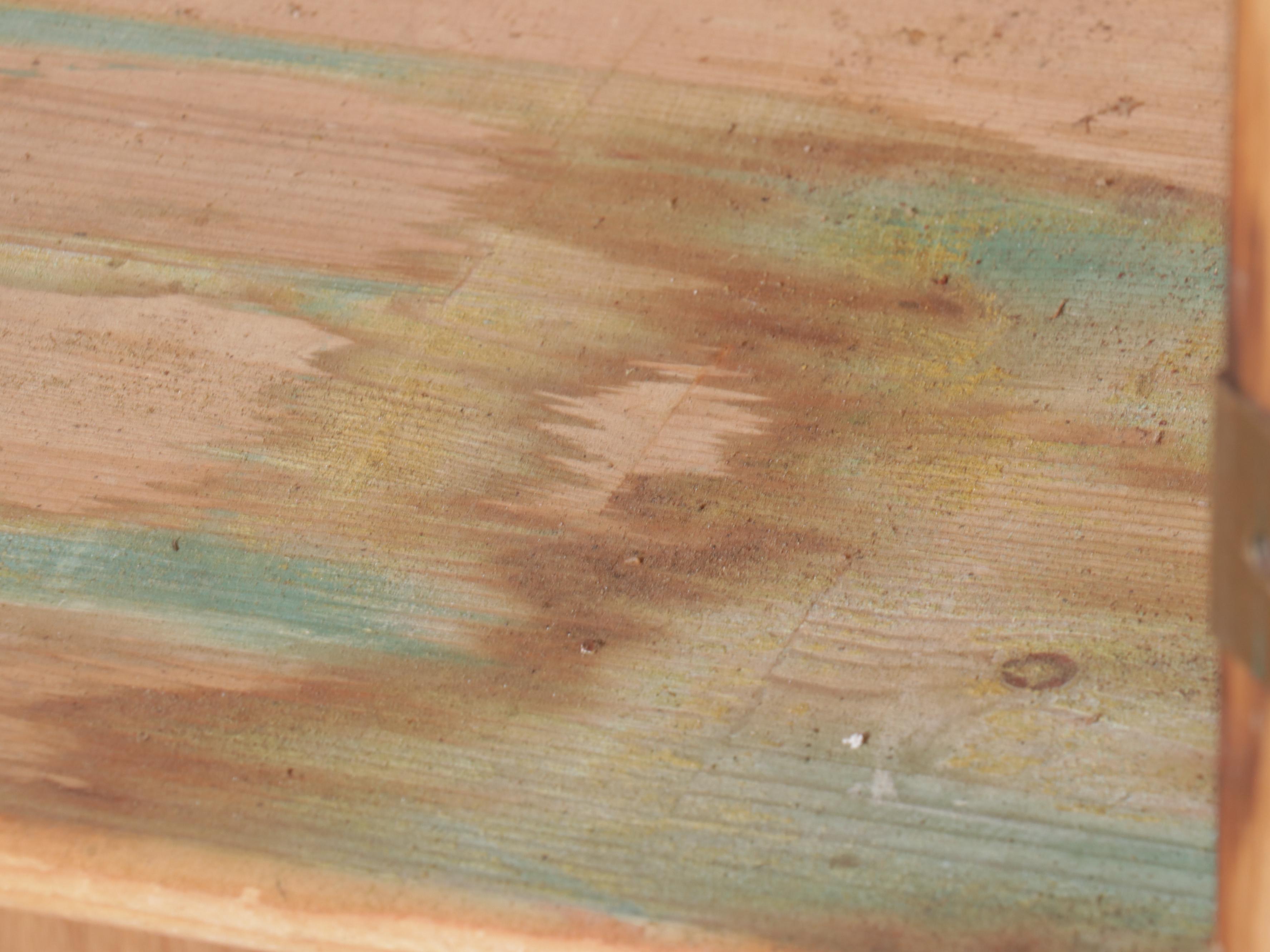 Traditional Style Distressed Pine Cabinet