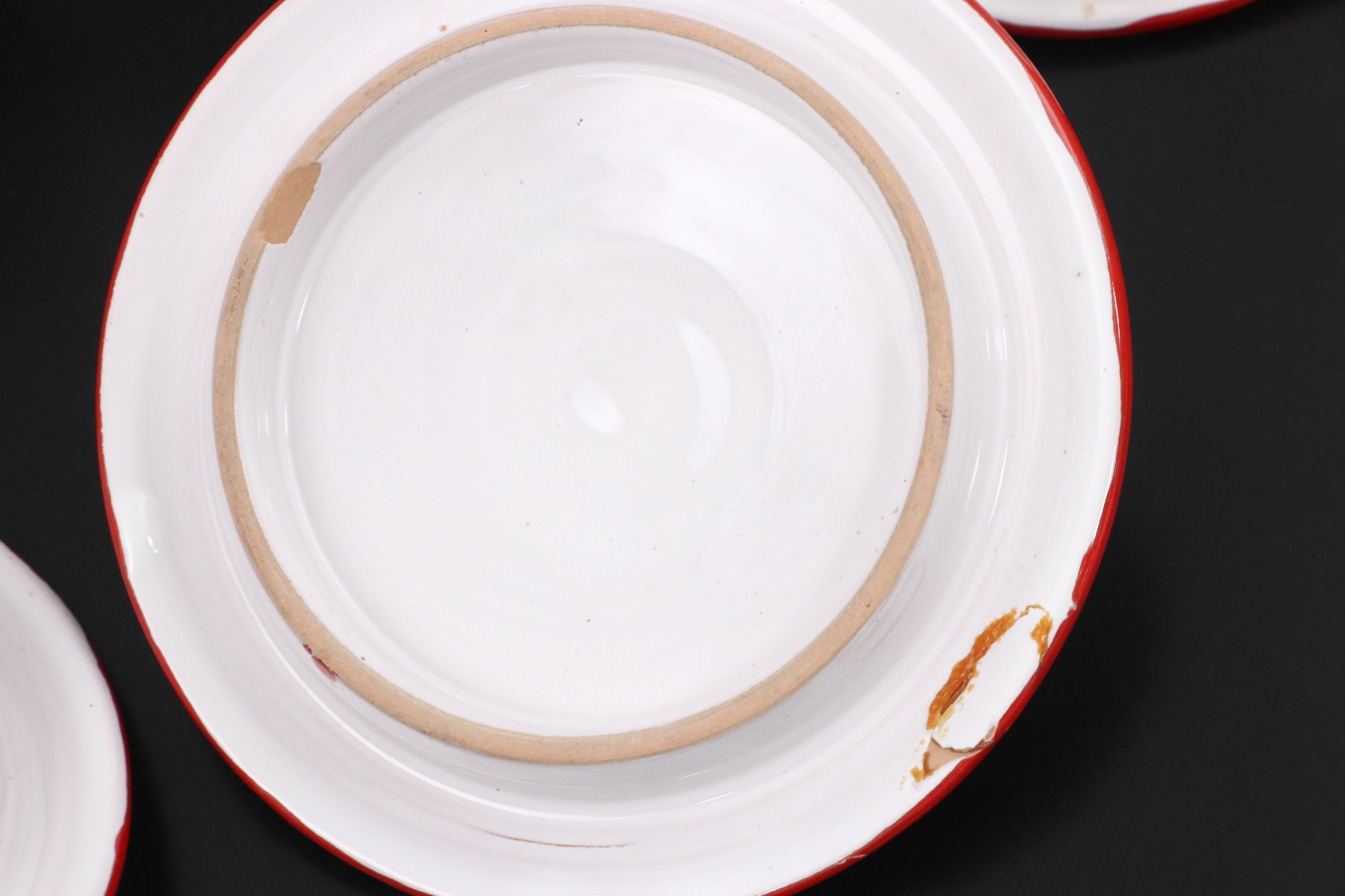 Red and Blue Floral Ceramic Lidded Jars