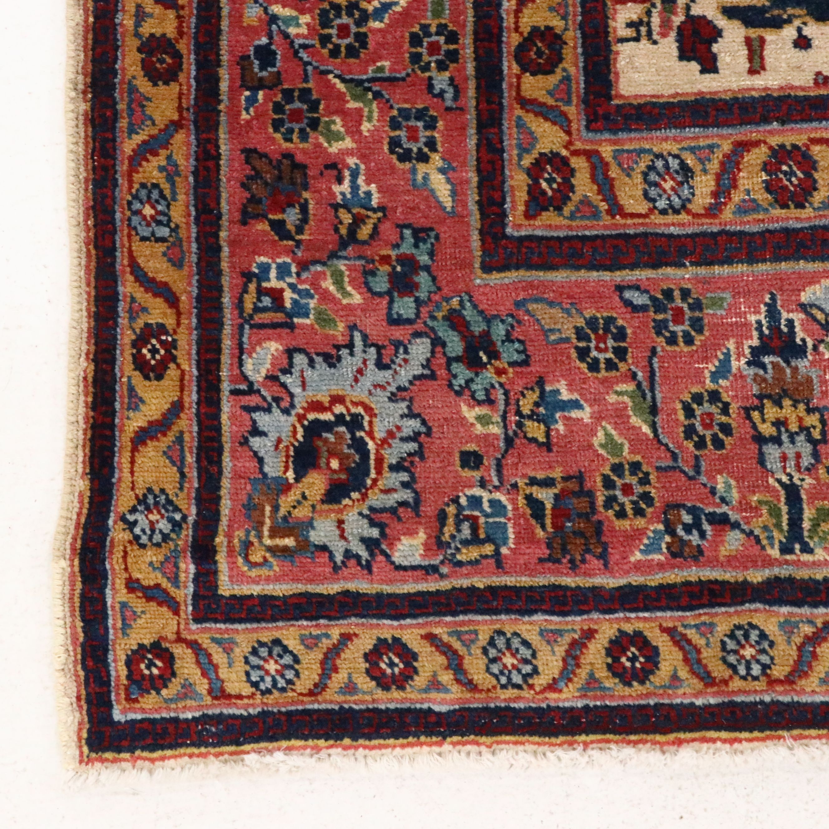 6'10 x 9'10 Hand-Knotted Persian Kerman Area Rug