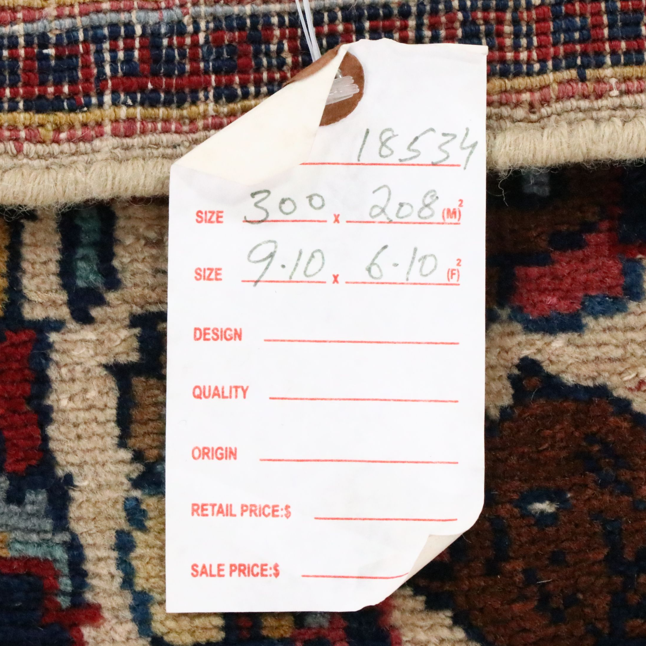 6'10 x 9'10 Hand-Knotted Persian Kerman Area Rug