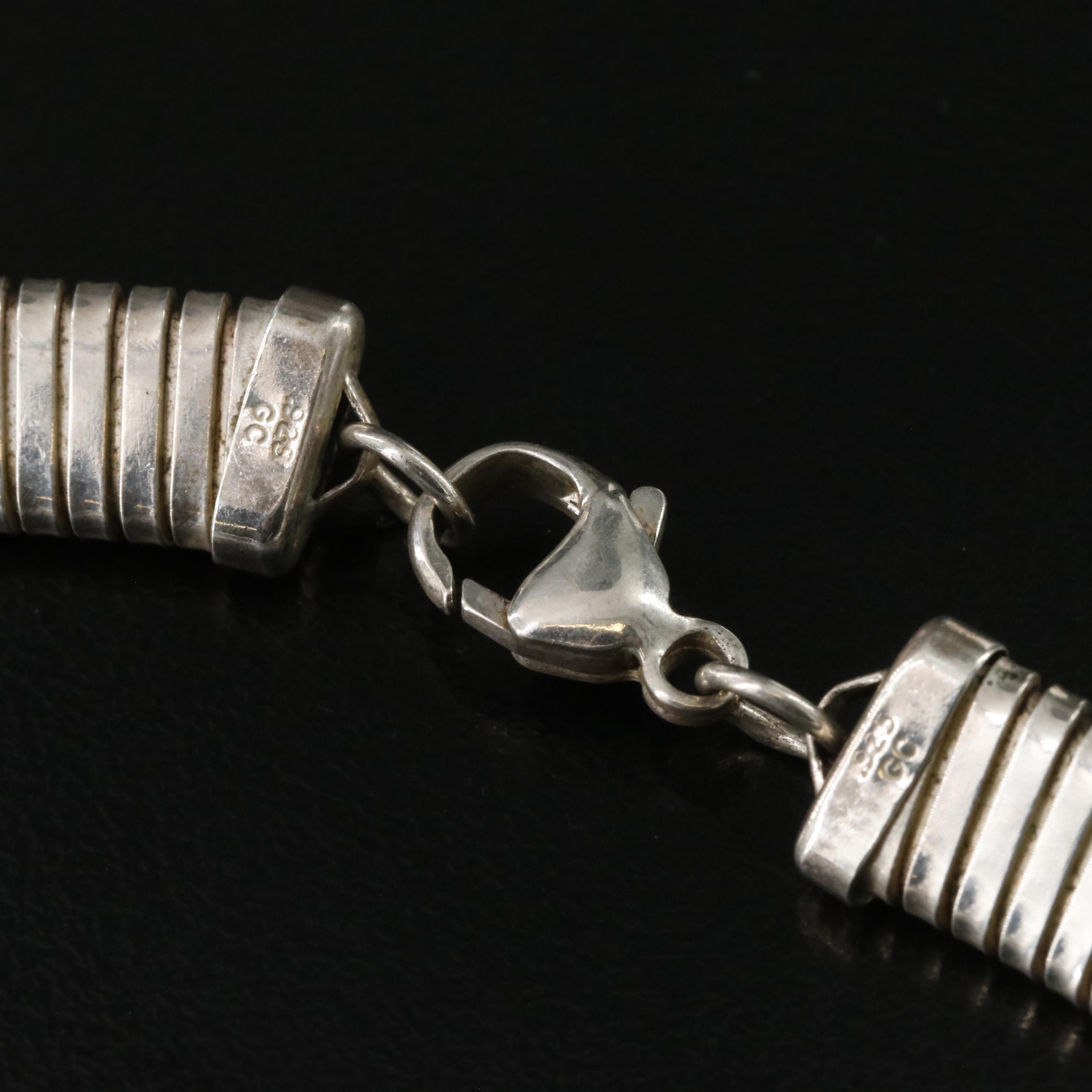 Sterling Tubogas Chain Necklace