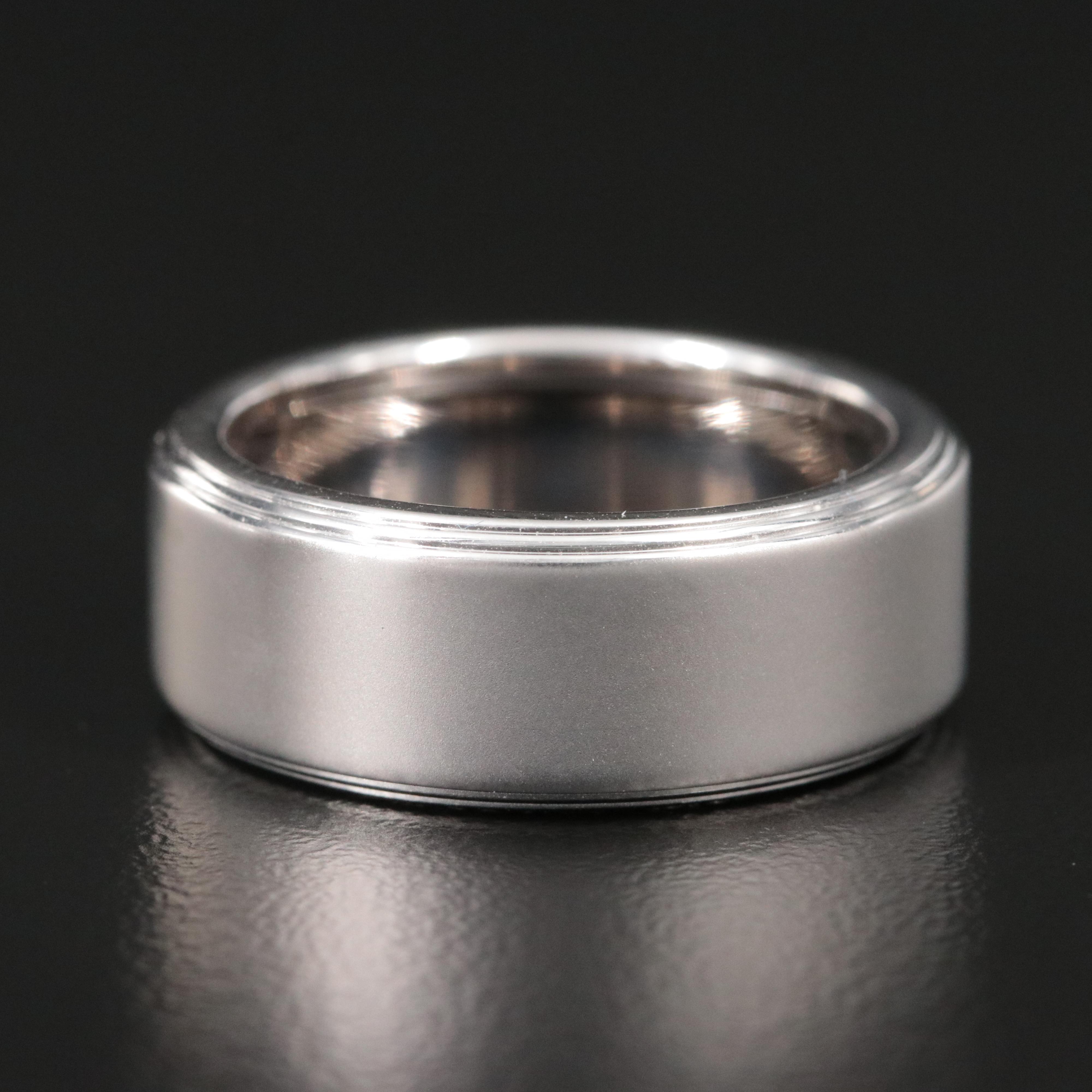 Tiffany & Co. 18K Diamond Band with Brushed Finish