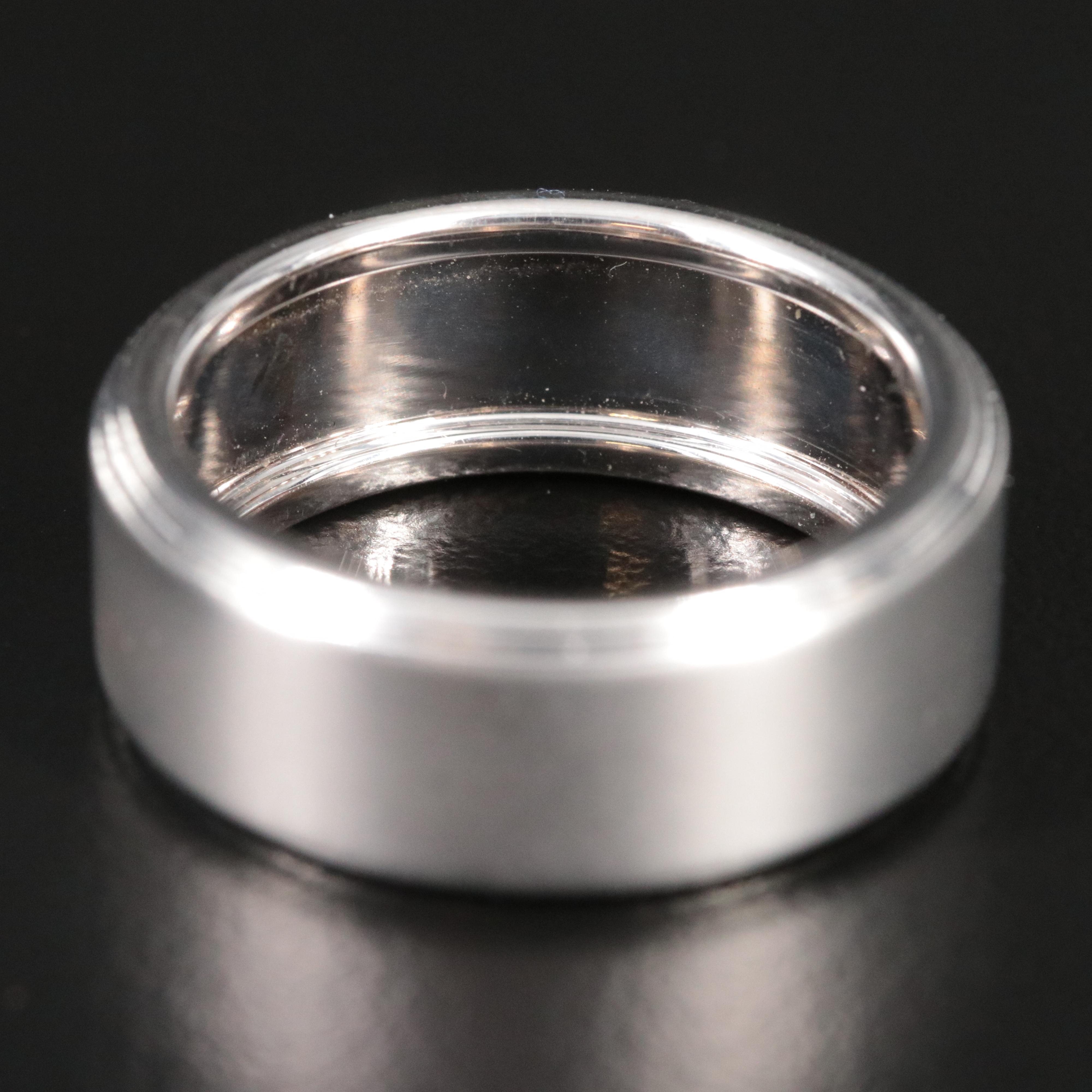 Tiffany & Co. 18K Diamond Band with Brushed Finish