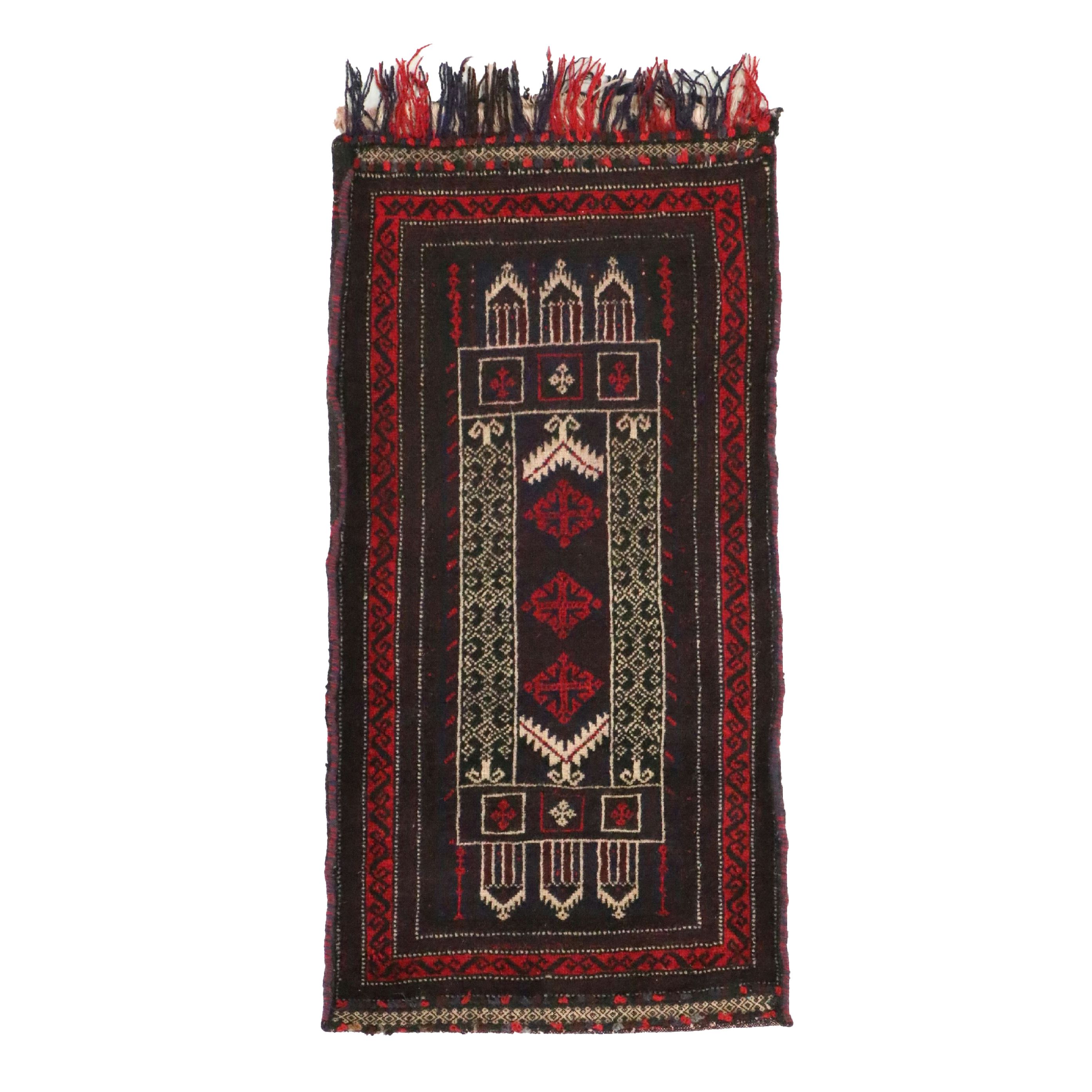 Hand-Knotted Afghan Baluch Balisht Pillow Cover