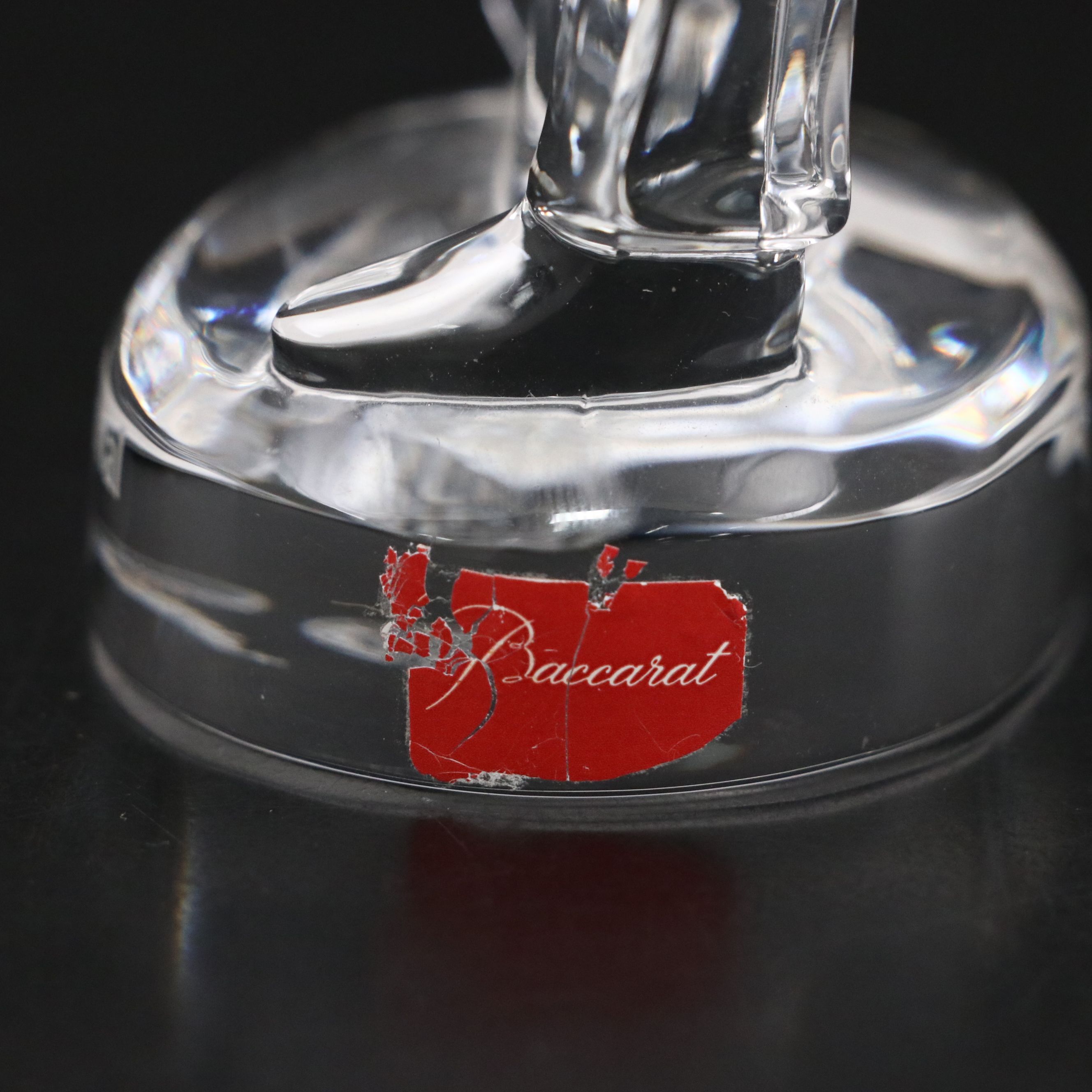 Baccarat Fescue Invitational Clear Crystal Golfer Figurine, 2009