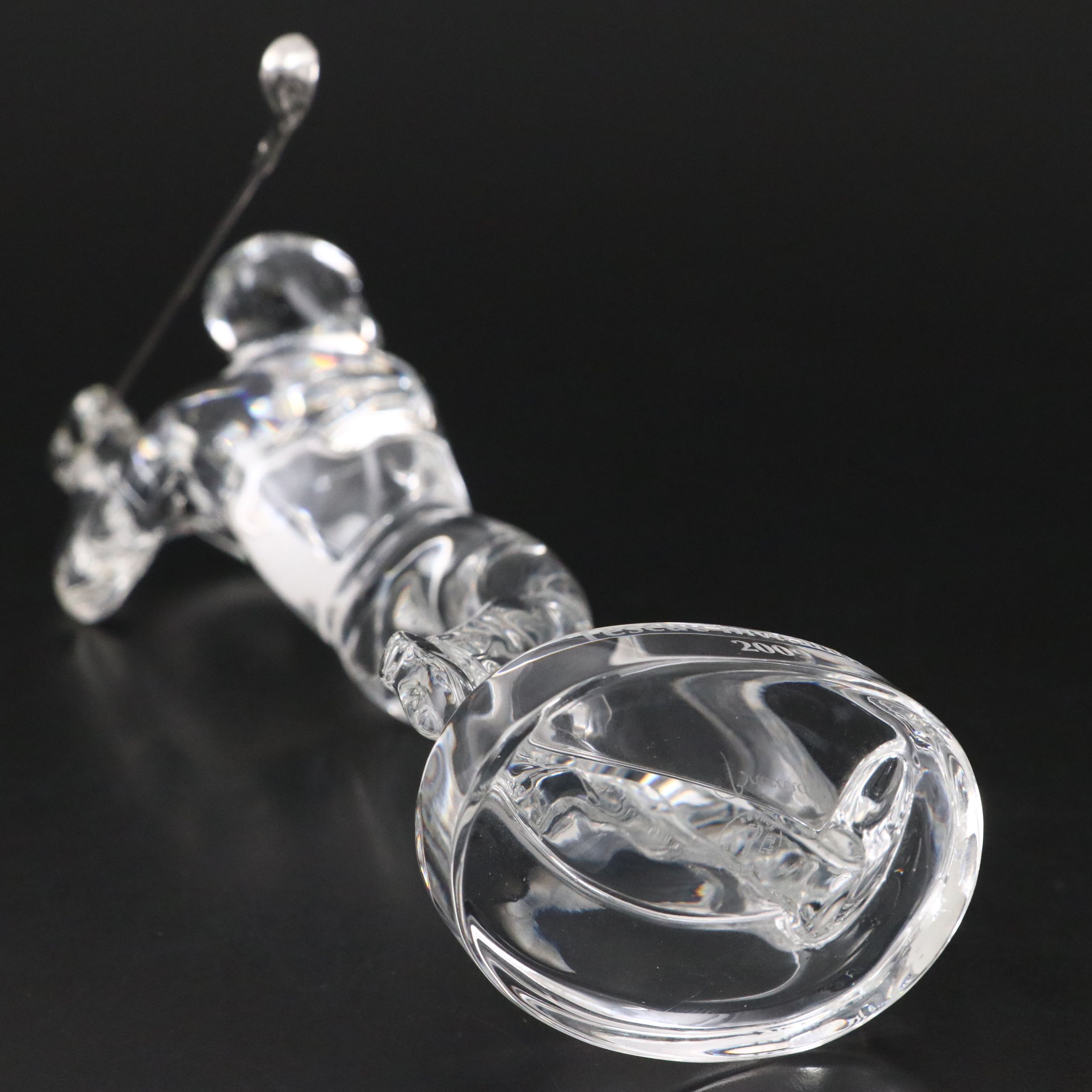Baccarat Fescue Invitational Clear Crystal Golfer Figurine, 2009