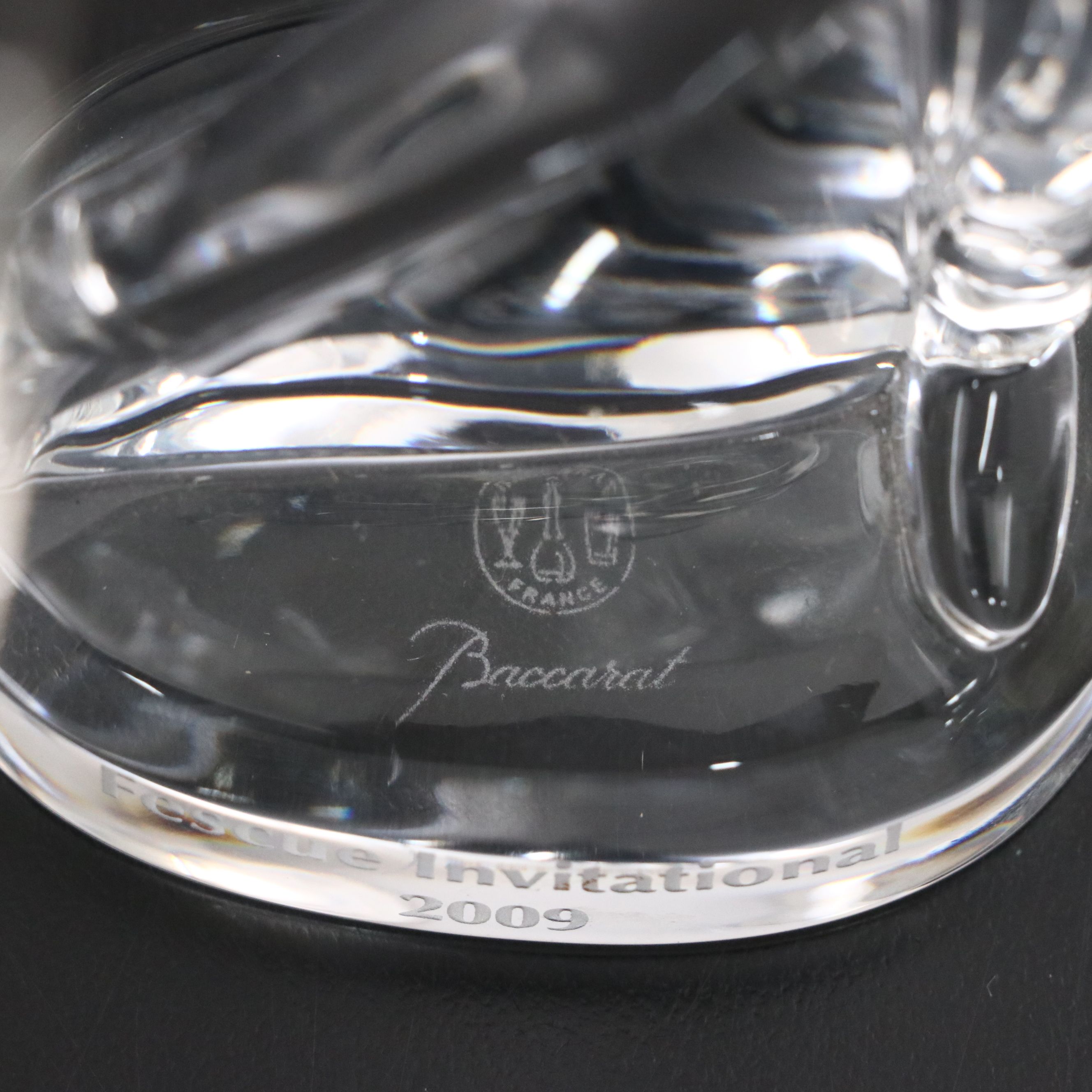 Baccarat Fescue Invitational Clear Crystal Golfer Figurine, 2009