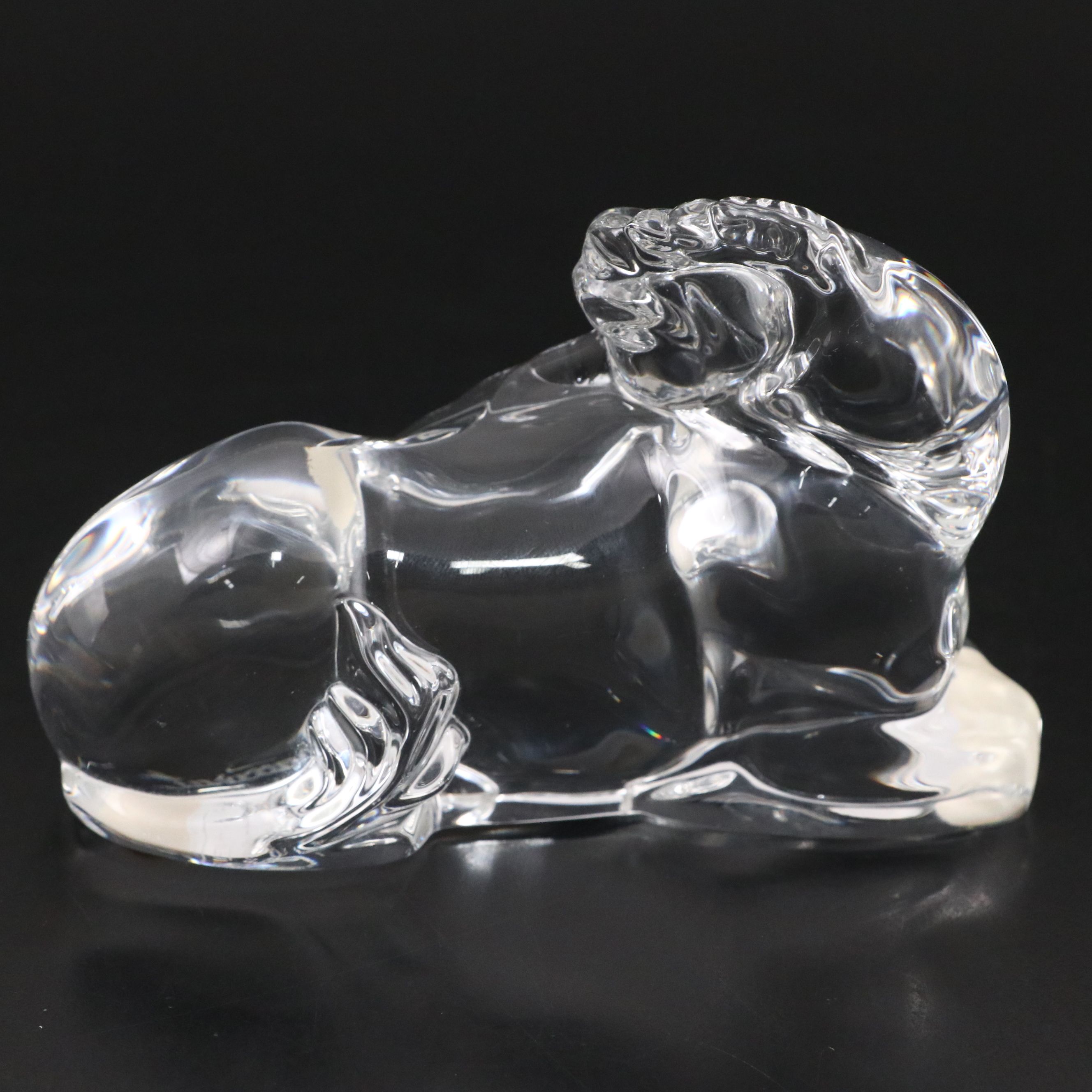 Baccarat Crystal Glass Unicorn, Mid to Late 20th Century