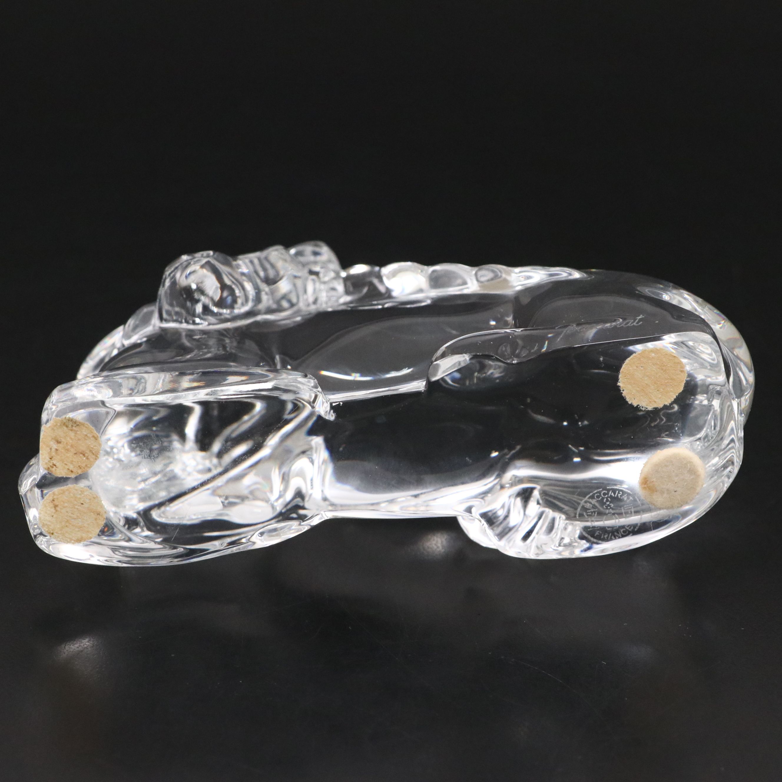 Baccarat Crystal Glass Unicorn, Mid to Late 20th Century