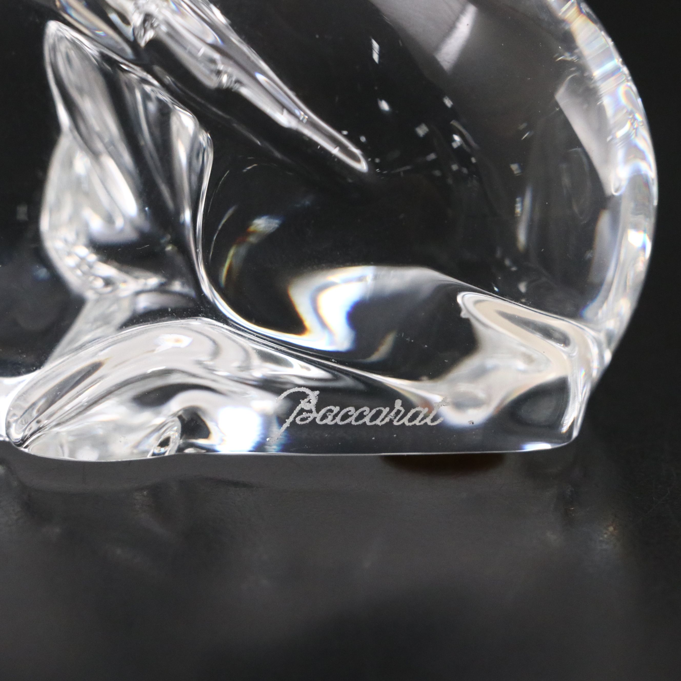 Baccarat Crystal Glass Unicorn, Mid to Late 20th Century