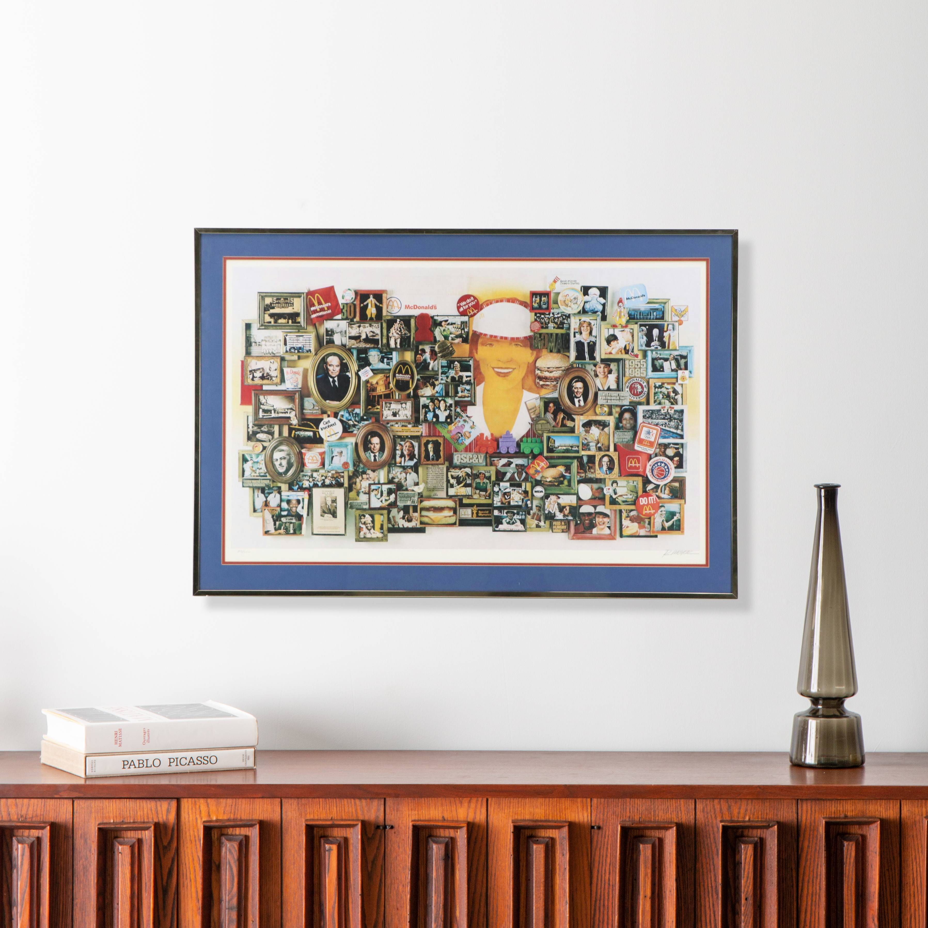 Large Lithograph Celebrating McDonald's 30th Anniversary, 1985