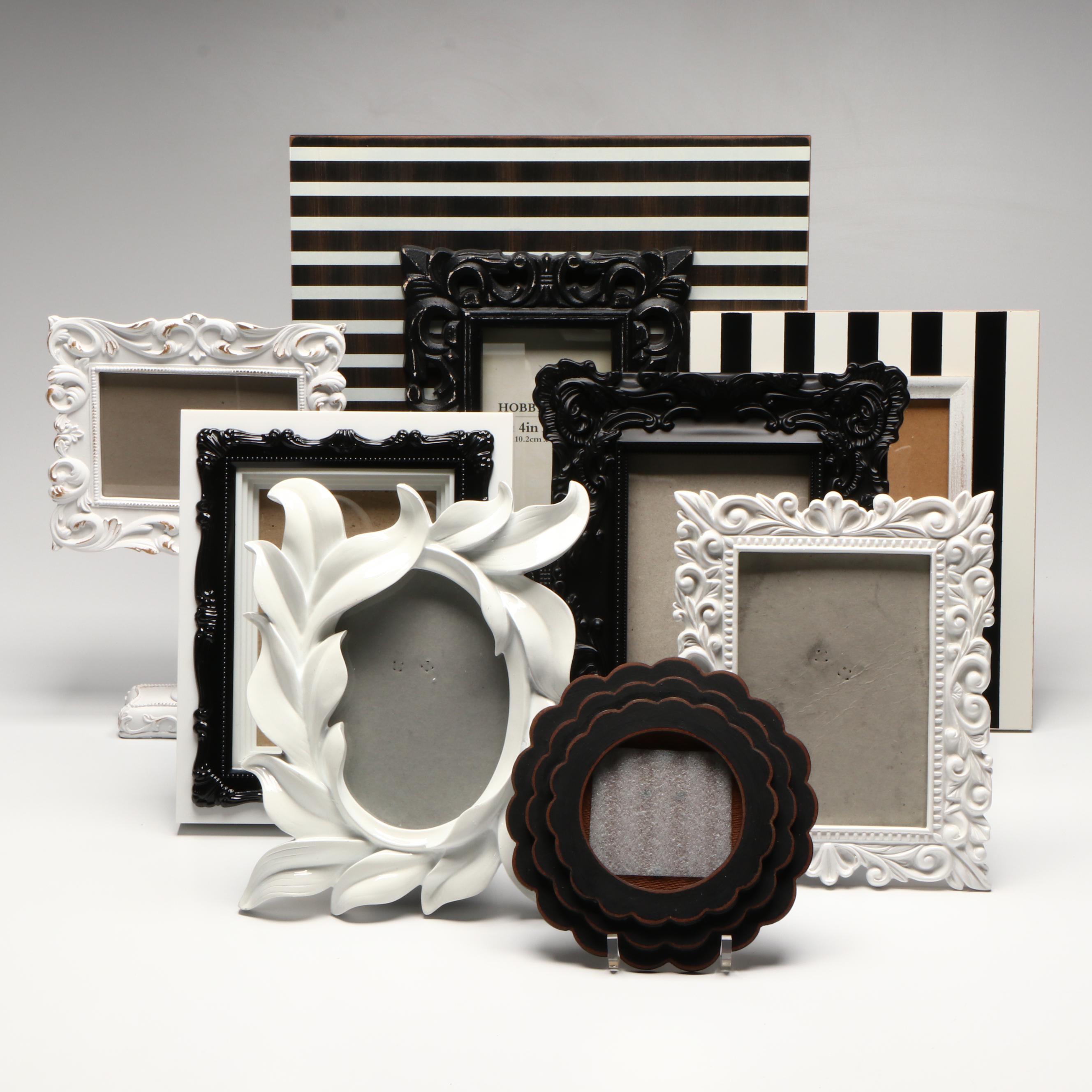 Black and White Striped, Rustic and More Contemporary Picture Frames