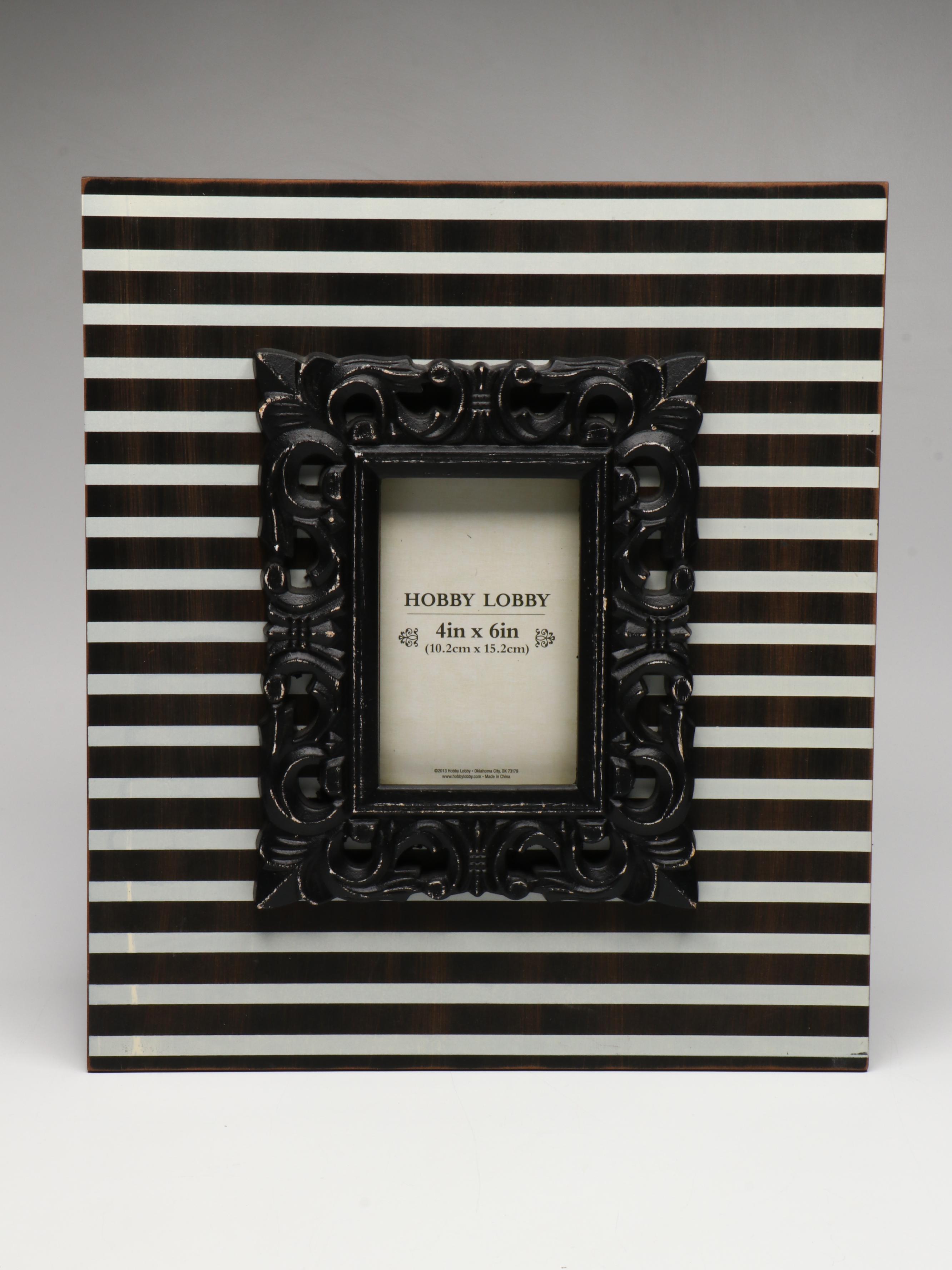 Black and White Striped, Rustic and More Contemporary Picture Frames