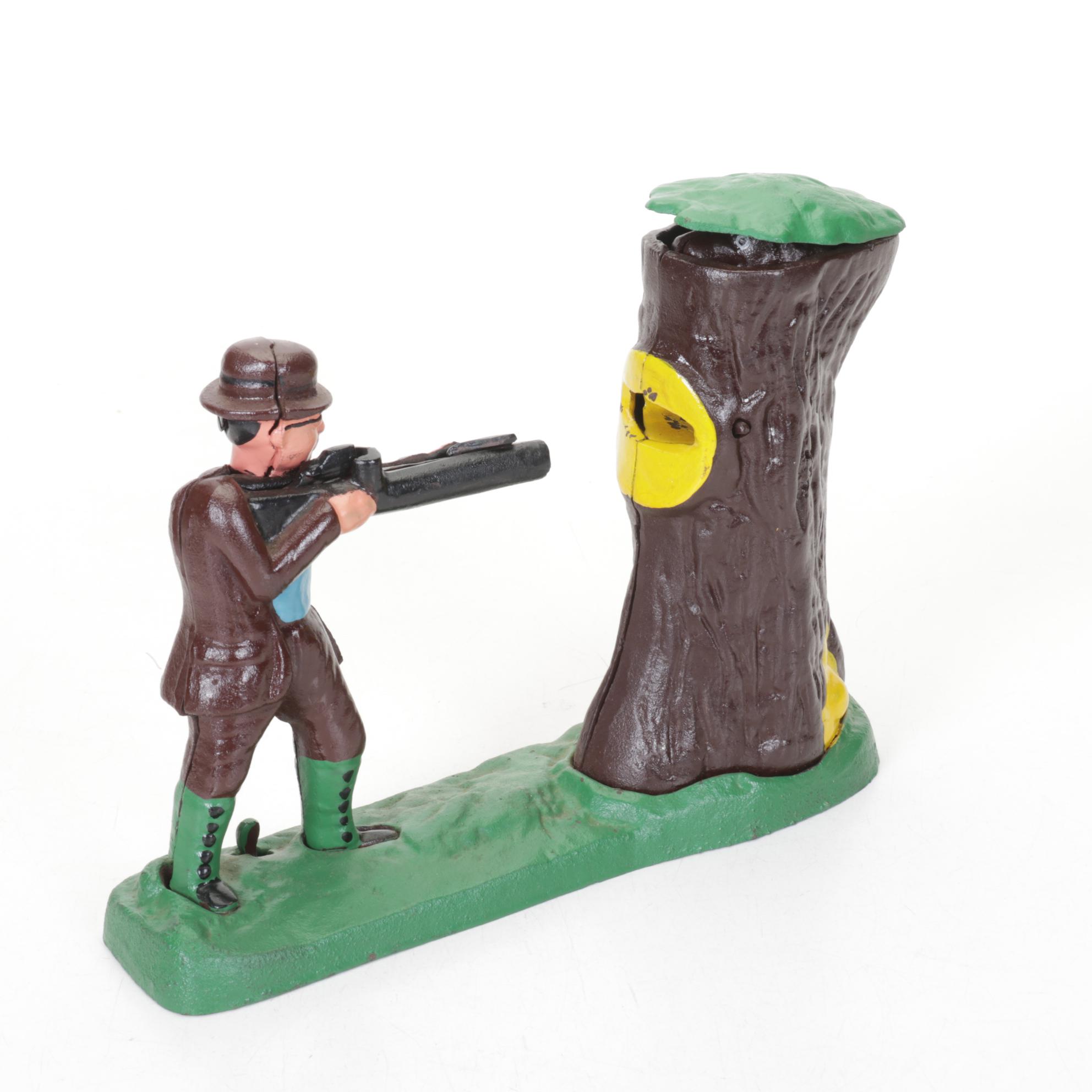 Cast Iron Uncle Sam & Other Novelty Coin Banks