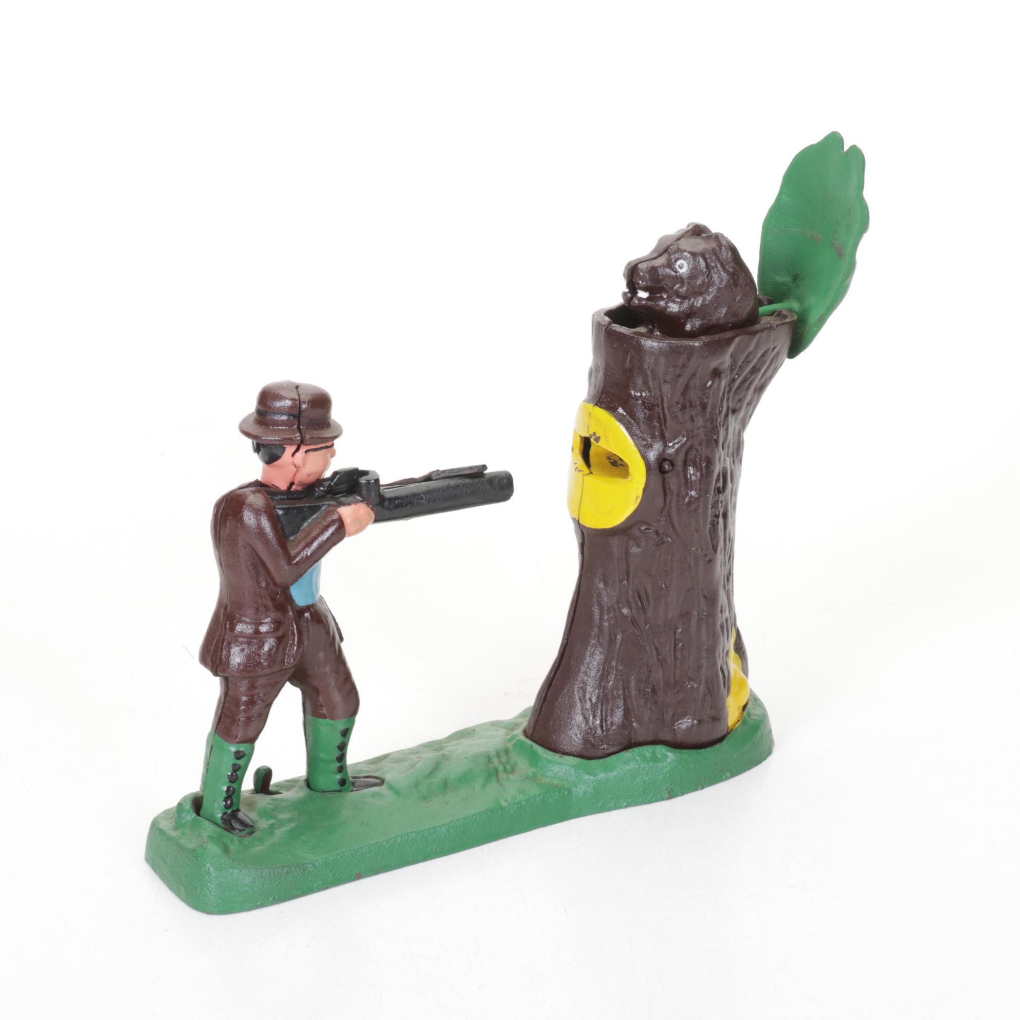 Cast Iron Uncle Sam & Other Novelty Coin Banks