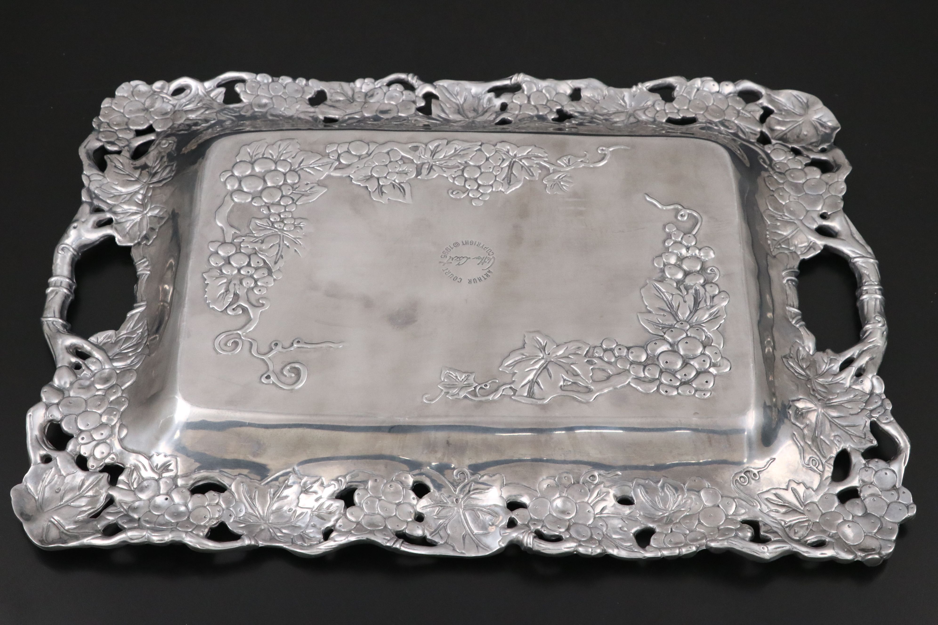 Arthur Court "Bunnies Salad Serving Bowl" and Other Aluminum Serveware