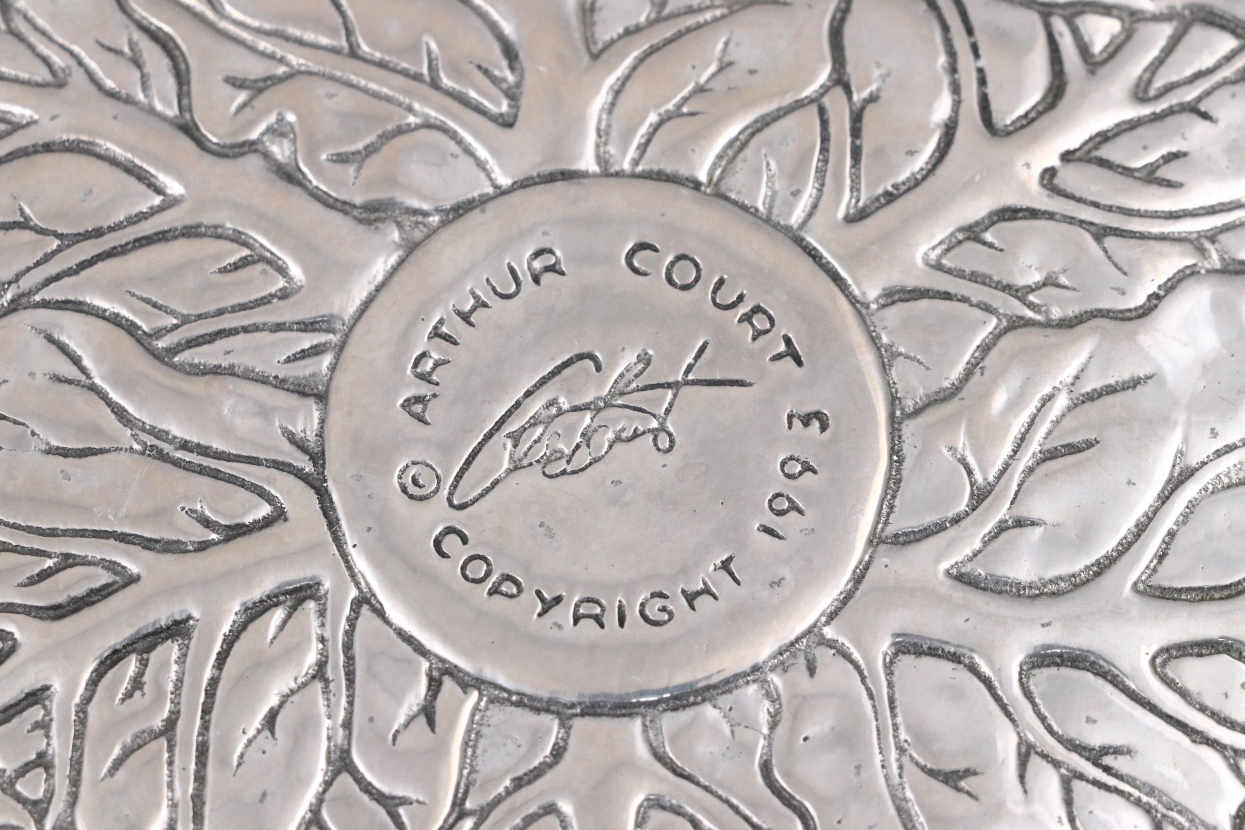 Arthur Court "Bunnies Salad Serving Bowl" and Other Aluminum Serveware