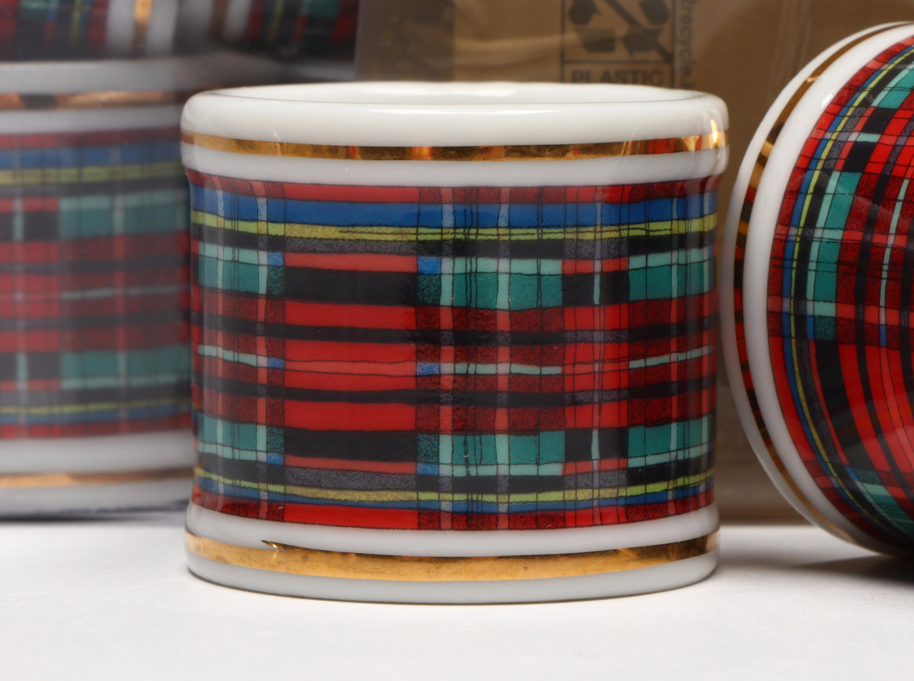 Vintage Homer Laughlin Christmas Plates with Other Holiday Table Decor