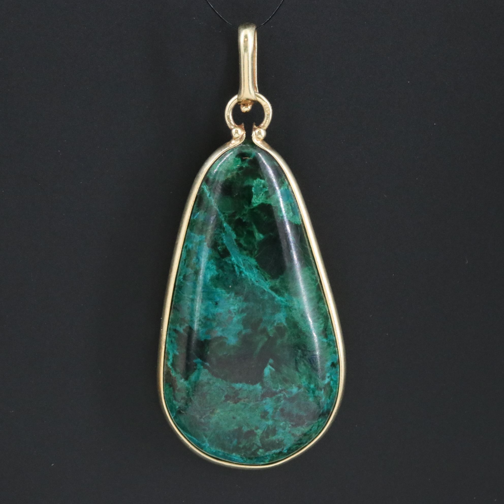 14K Eilat Stone Pendant