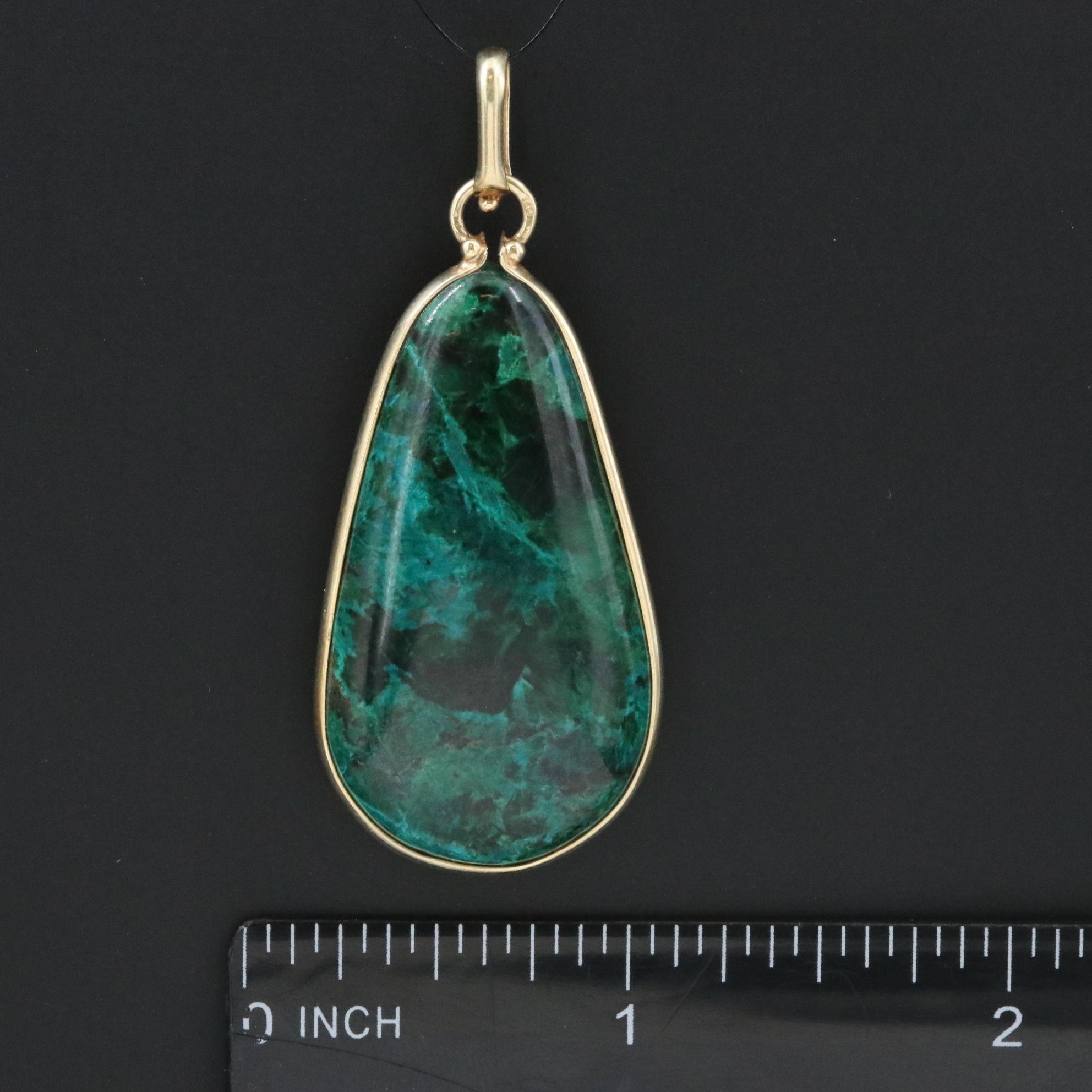 14K Eilat Stone Pendant