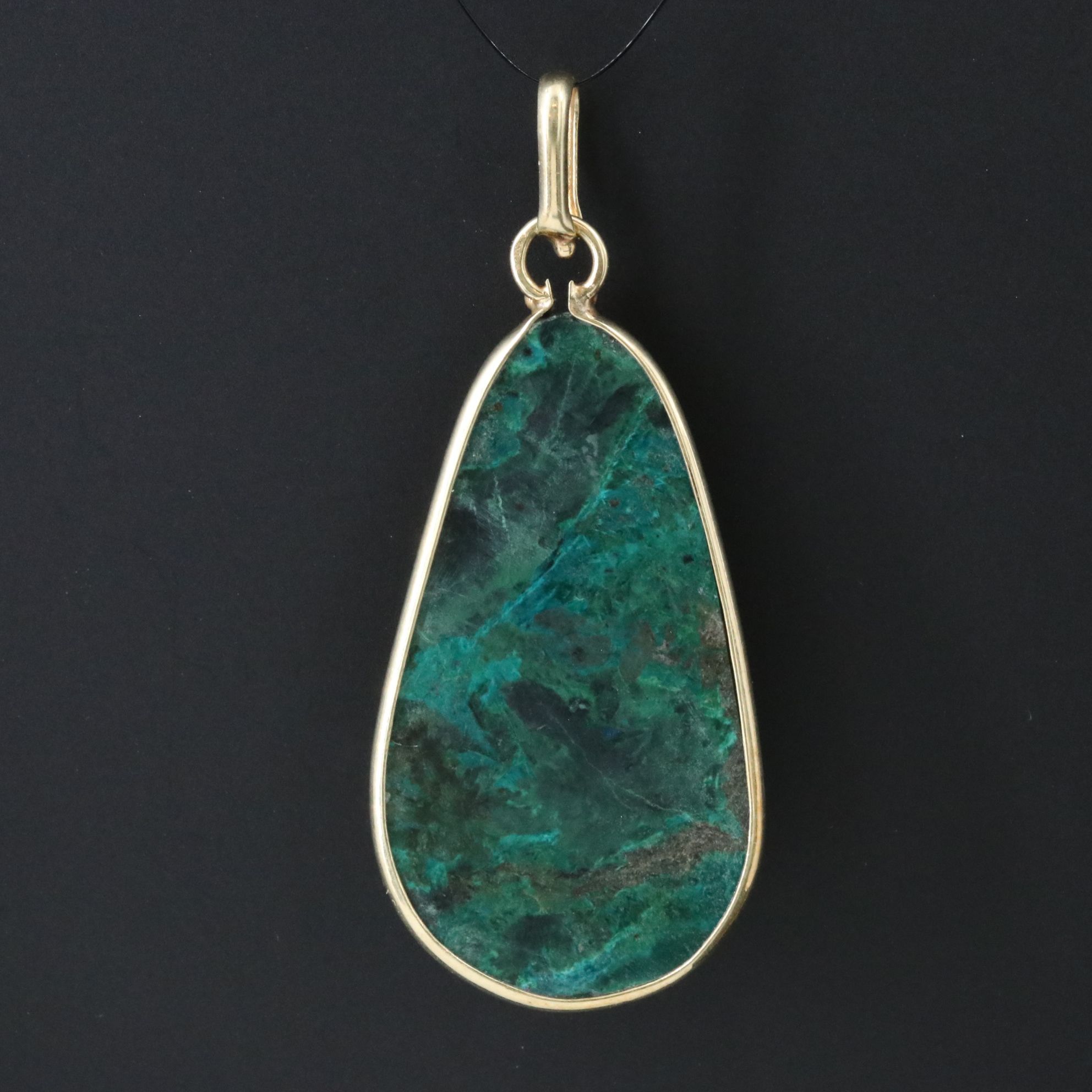 14K Eilat Stone Pendant
