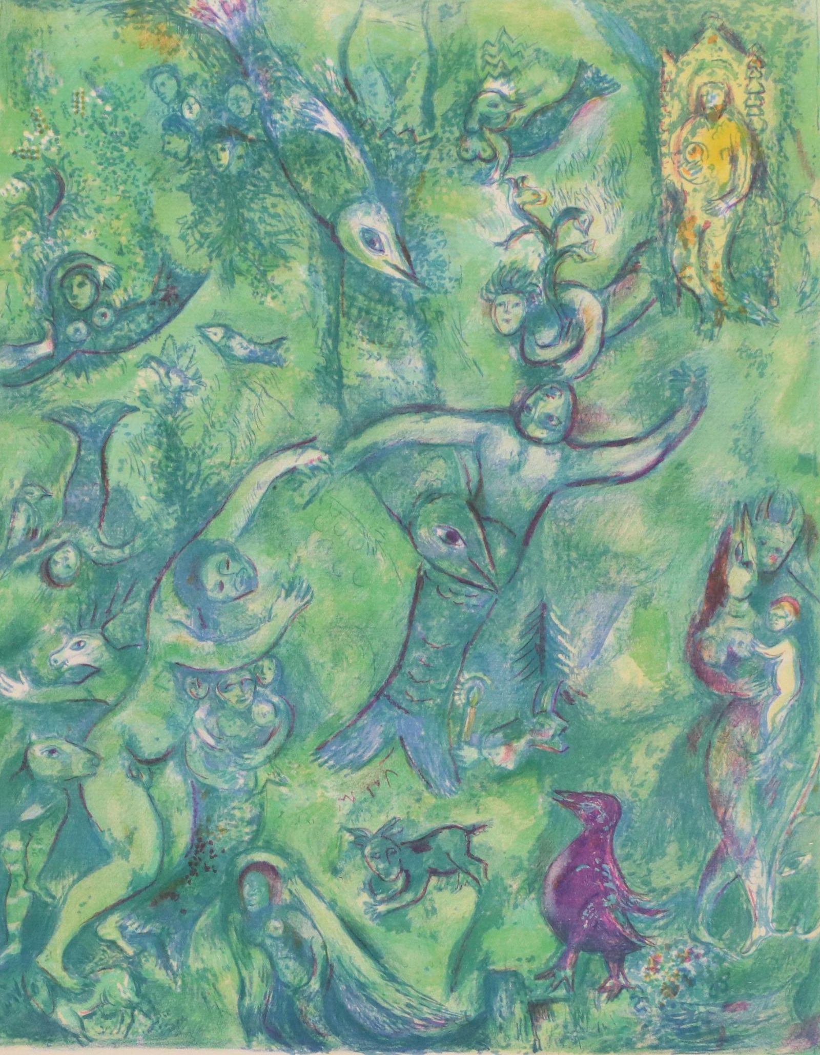 Marc Chagall Lithograph "Abdullah Discovered before Him...," 1948