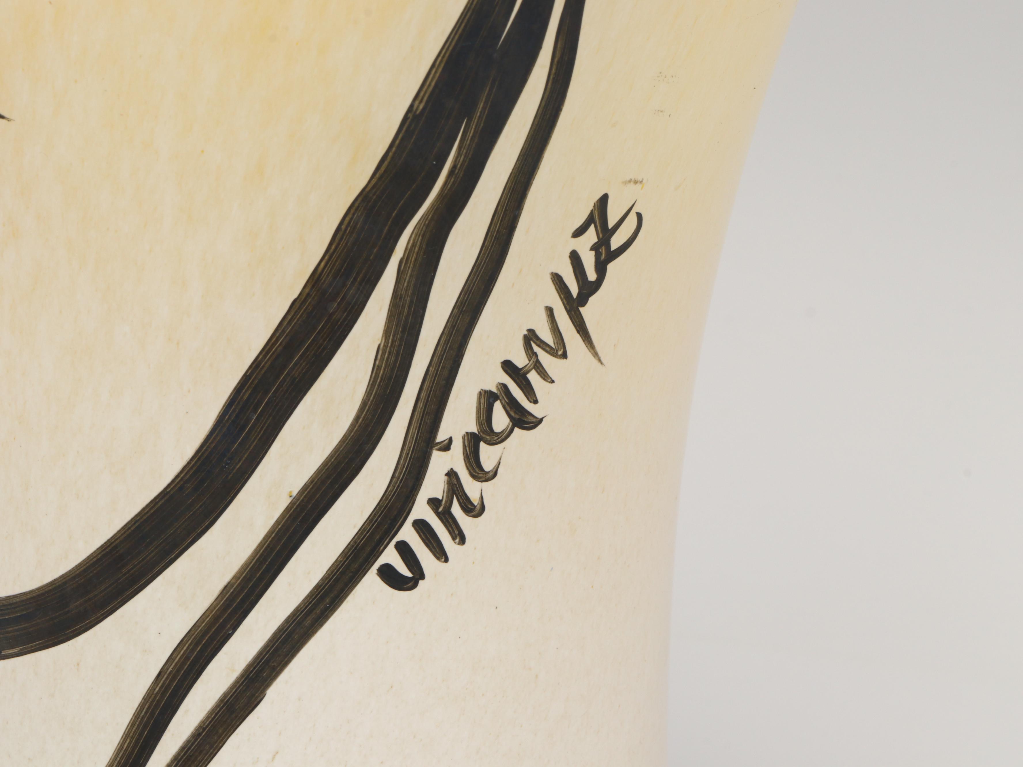 Kosta Boda "Open Minds" Hand-Painted Glass Vase