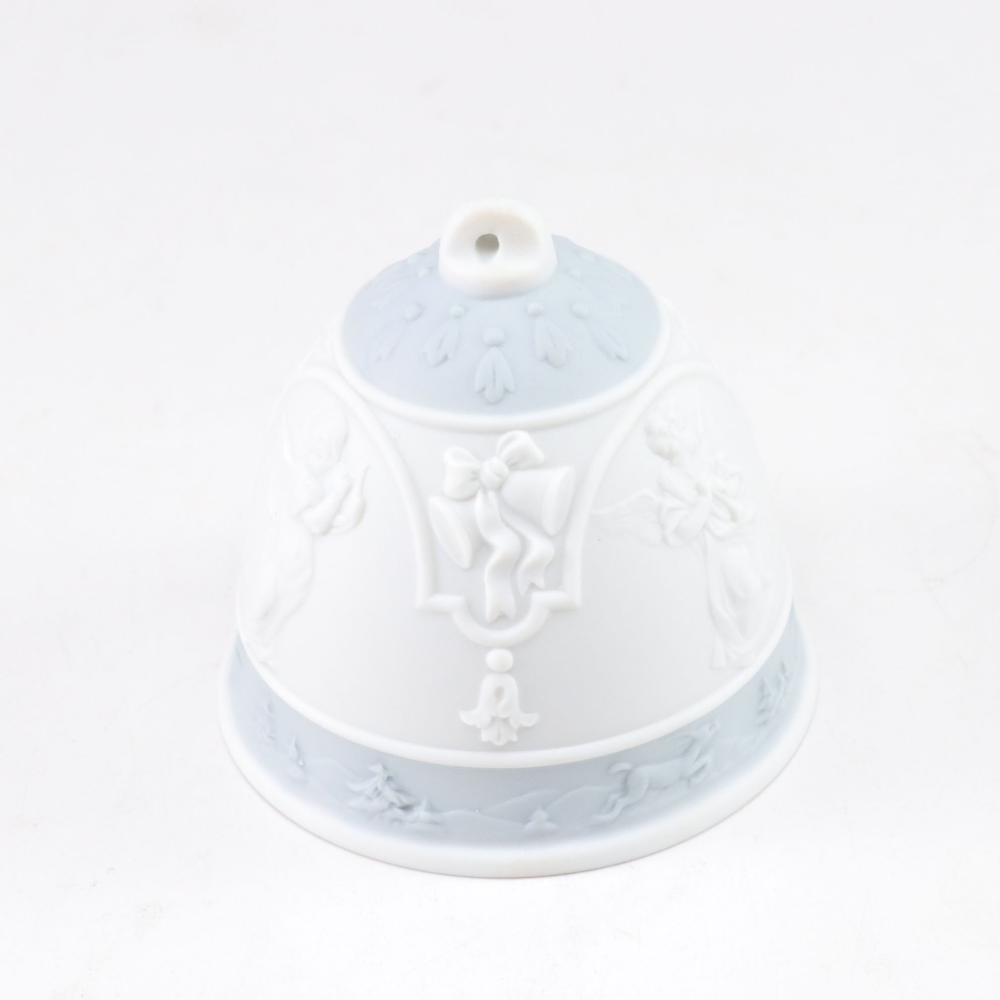 Lladró "Prayerful Moment" and "Mini Holy Family" with Christmas Bell, 1994