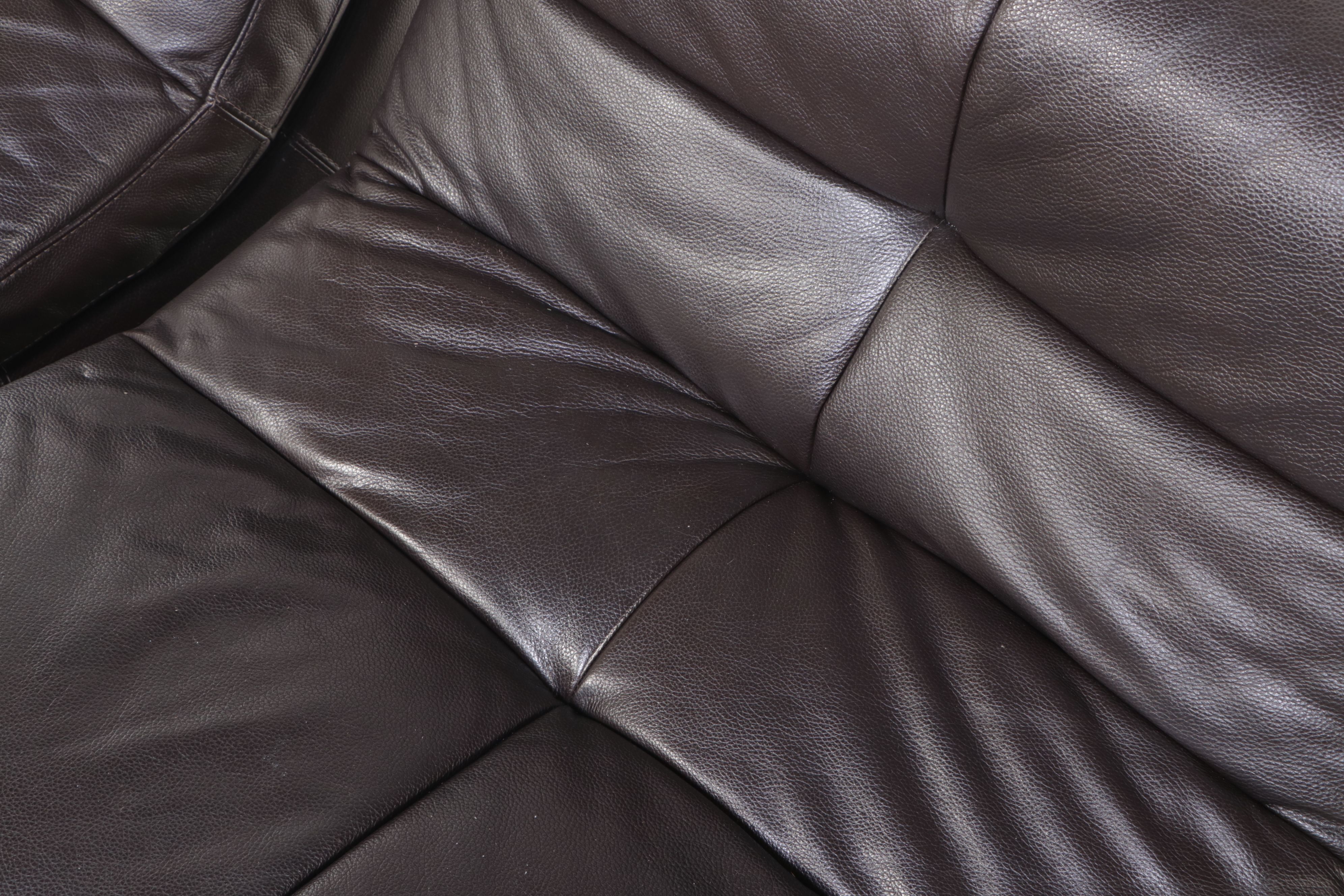 Chateau D'Ax Faux Leather Lounge Chairs with Ottoman