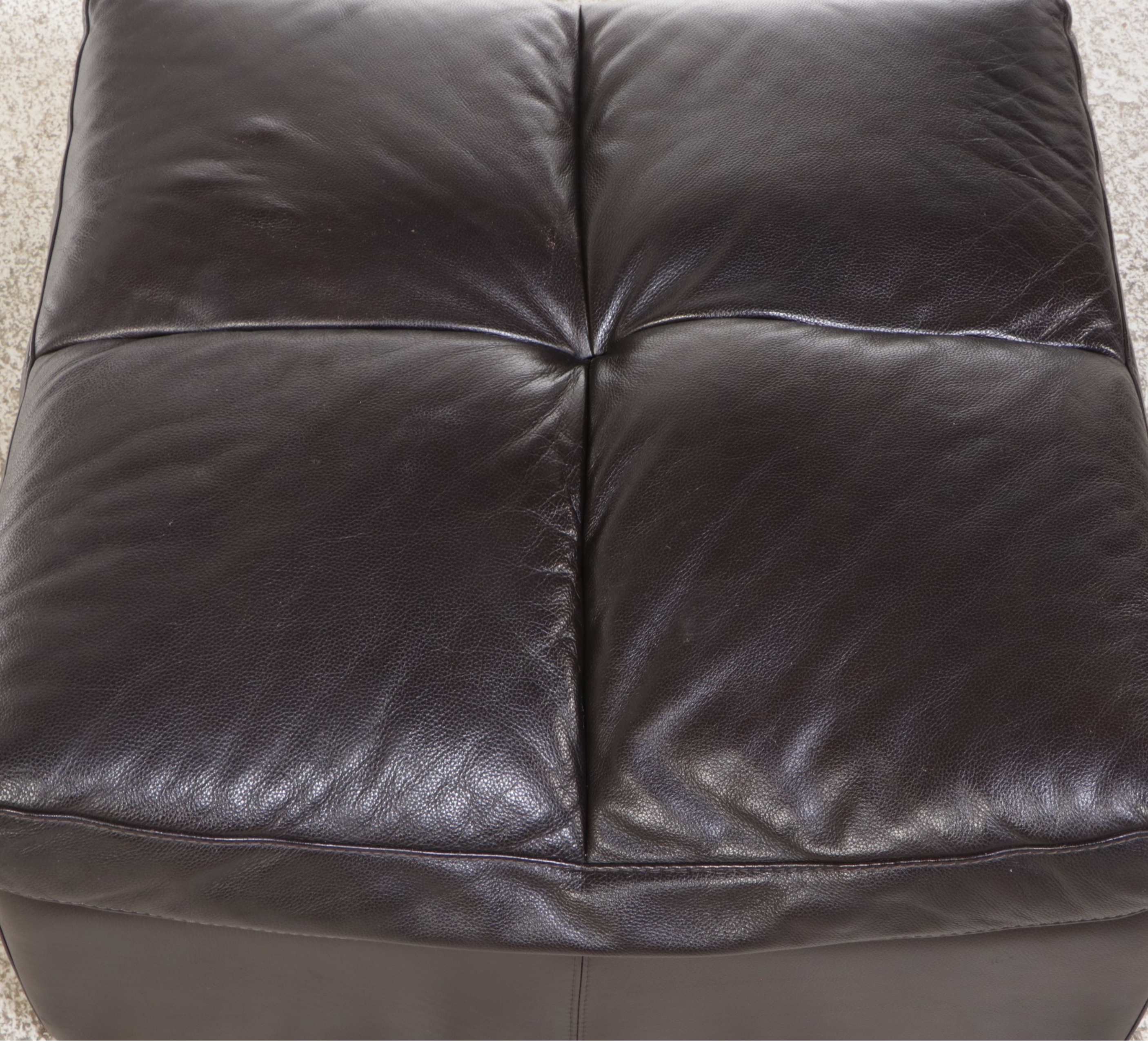 Chateau D'Ax Faux Leather Lounge Chairs with Ottoman