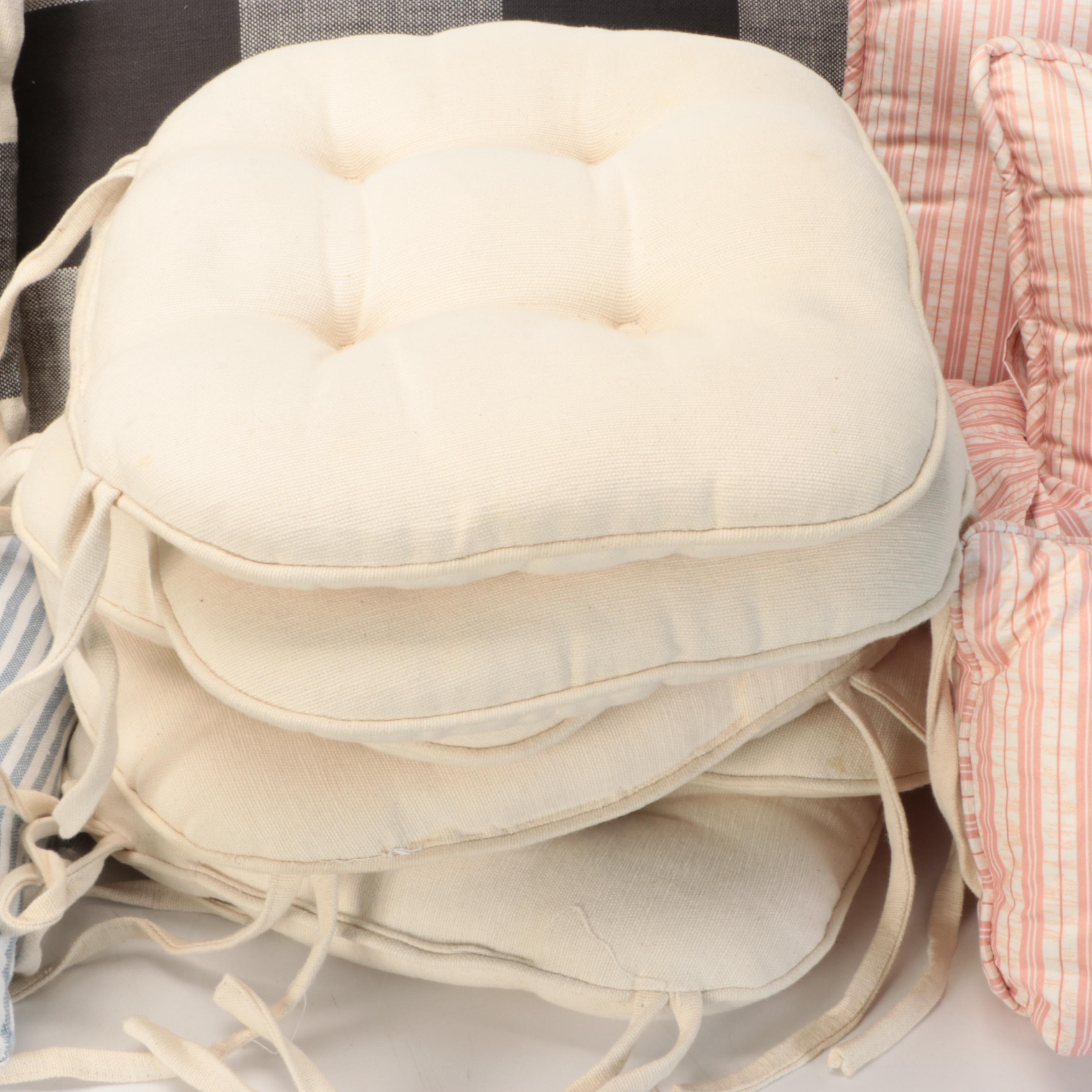 Pottery Barn and More Throw Pillows with Seat Cushions