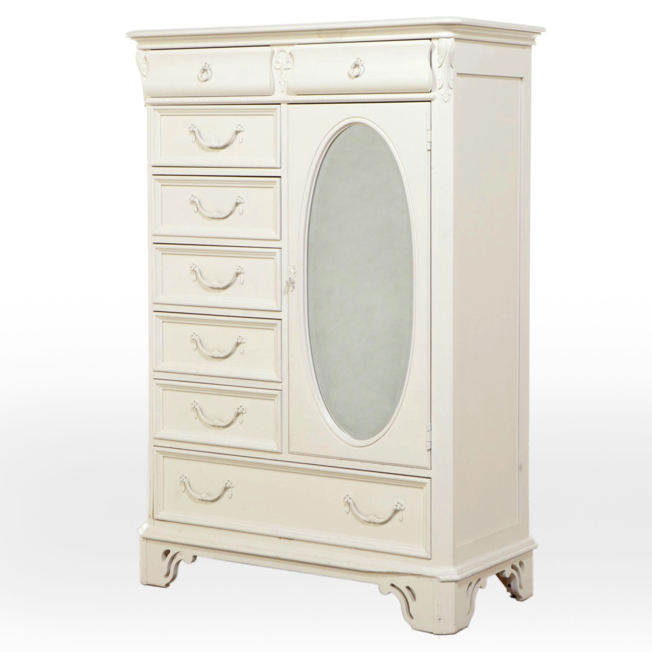 Lexington "Lynn Hollyn At Home" White Painted Wood Armoire