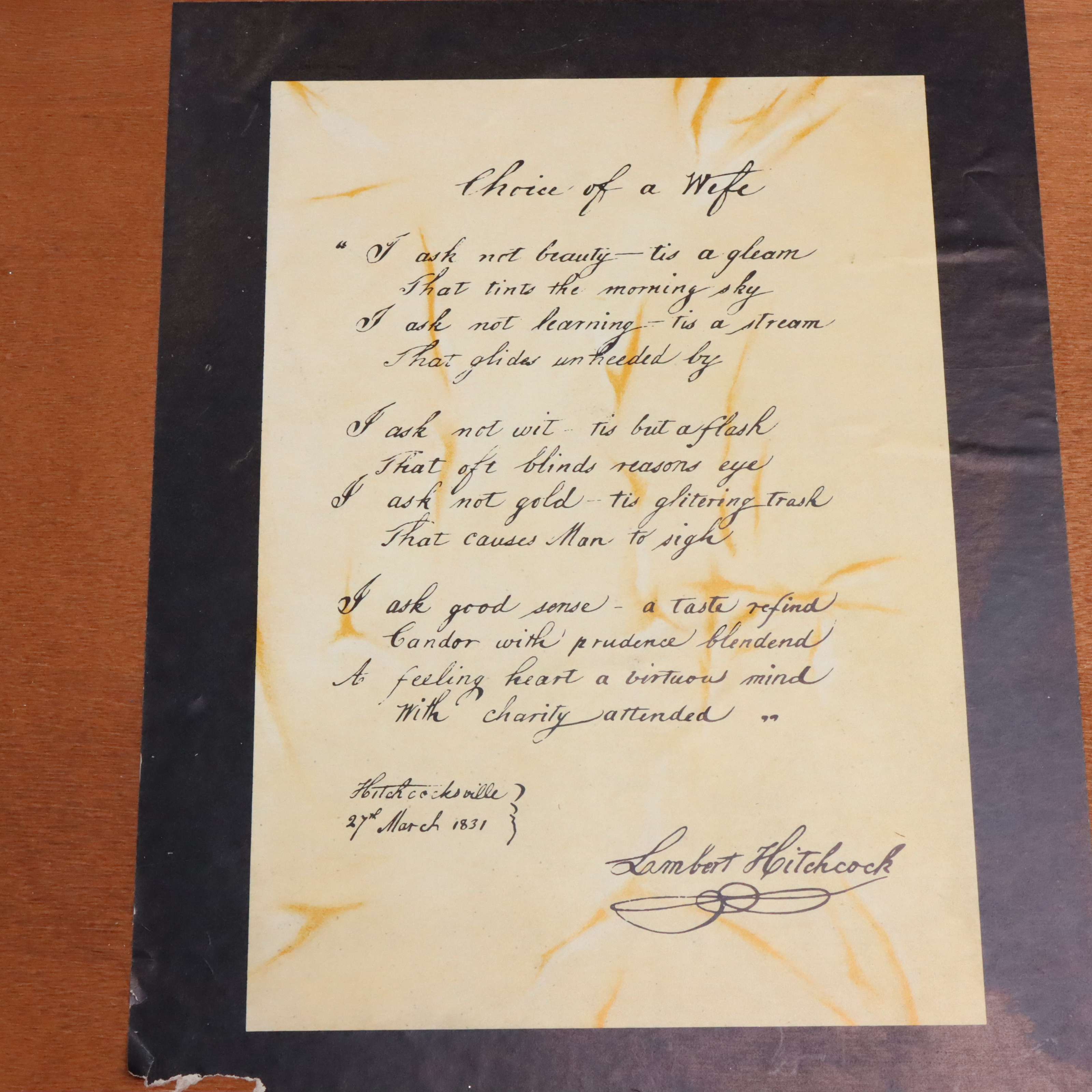 Lambert Hitchcock Traditional Style Hand Stenciled Maple Writing Desk