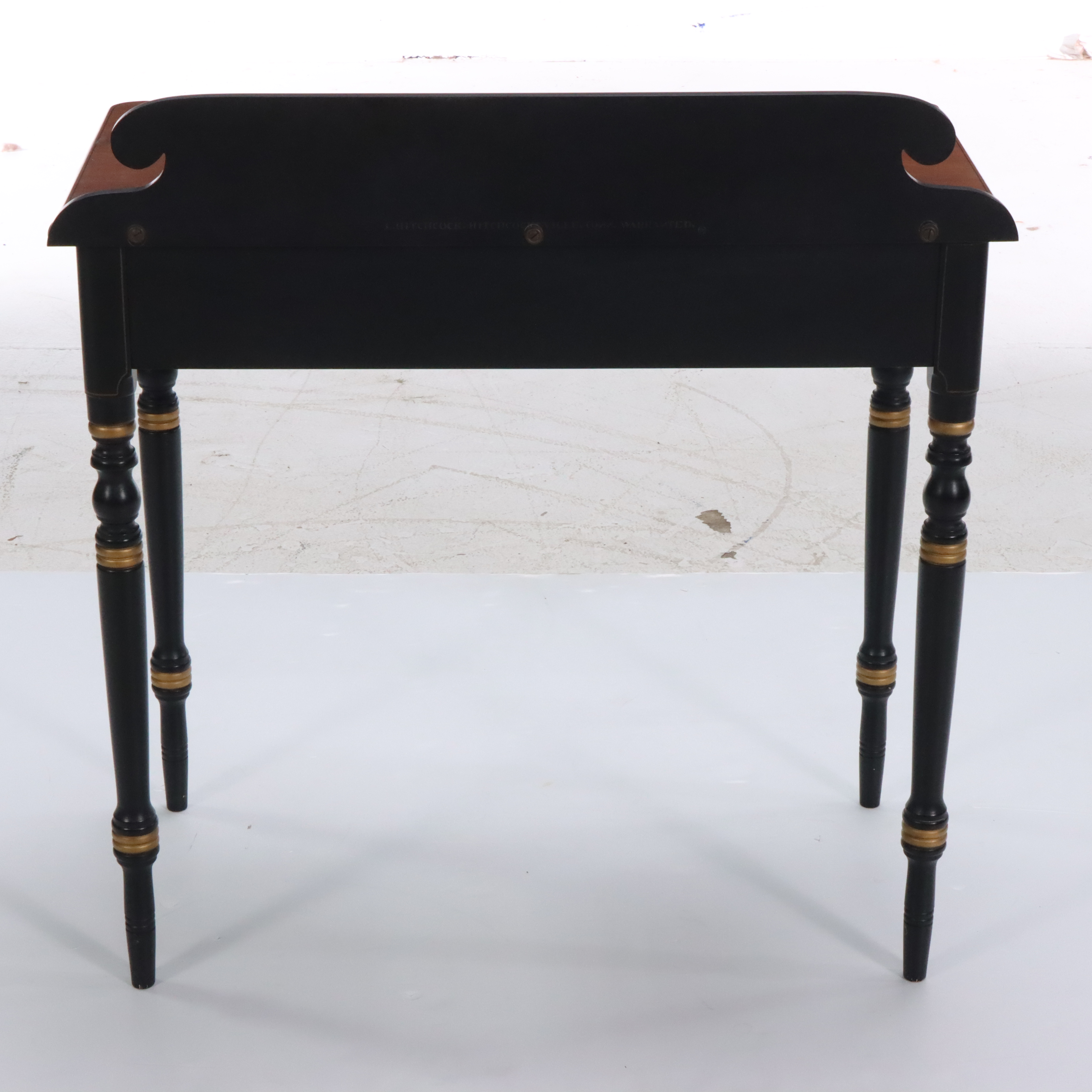 Lambert Hitchcock Traditional Style Hand Stenciled Maple Writing Desk