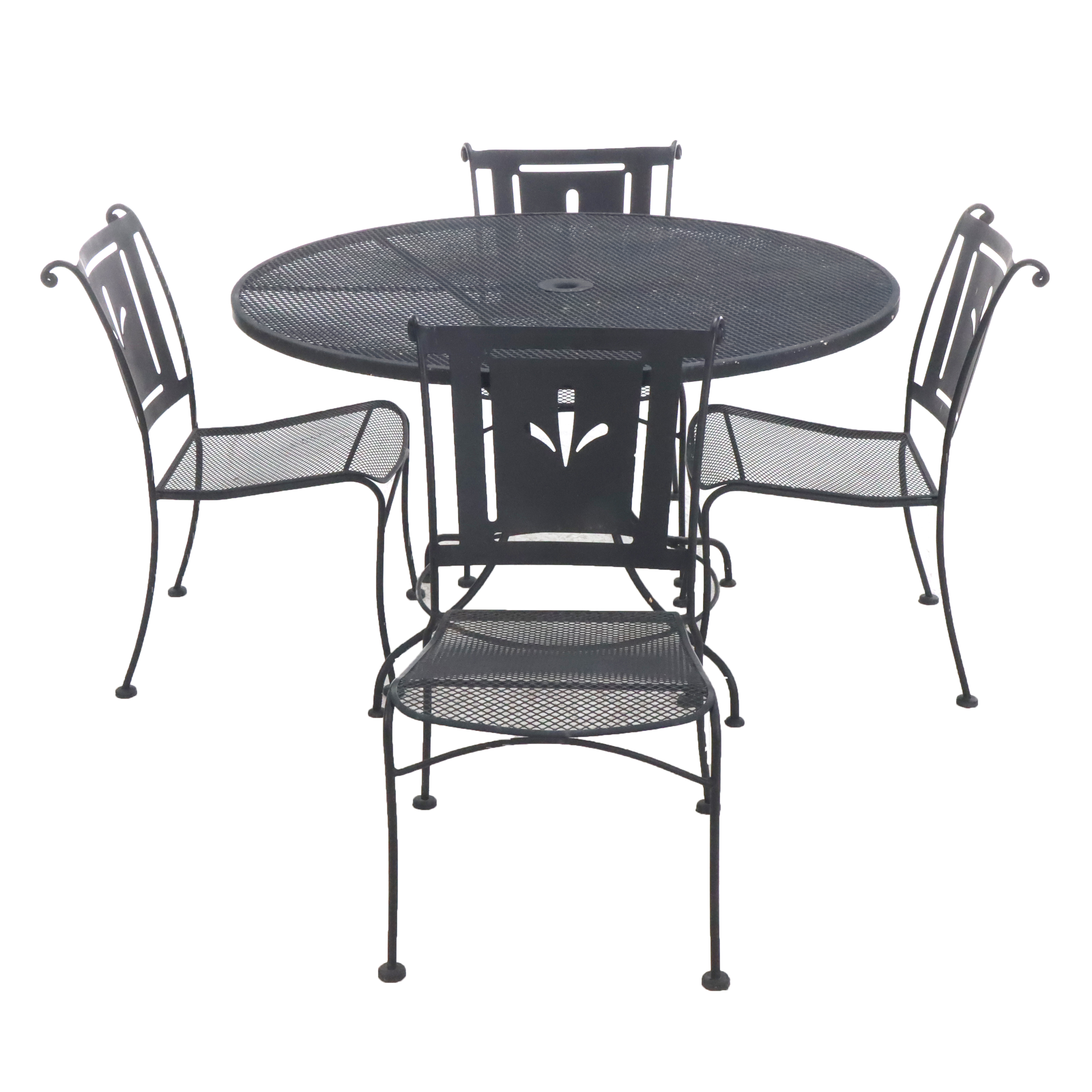 Wrought Iron Five-Piece Patio Dining Set