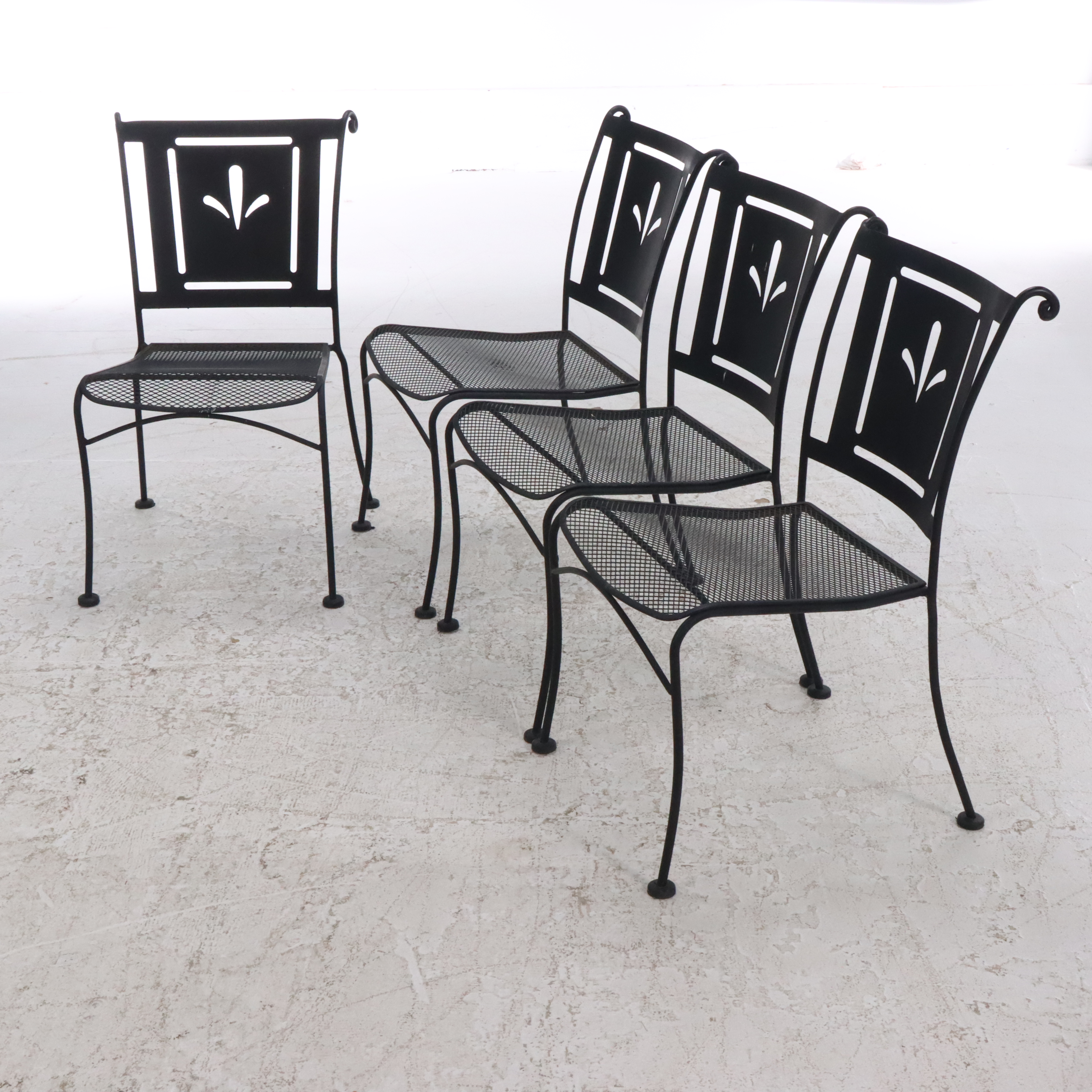 Wrought Iron Five-Piece Patio Dining Set
