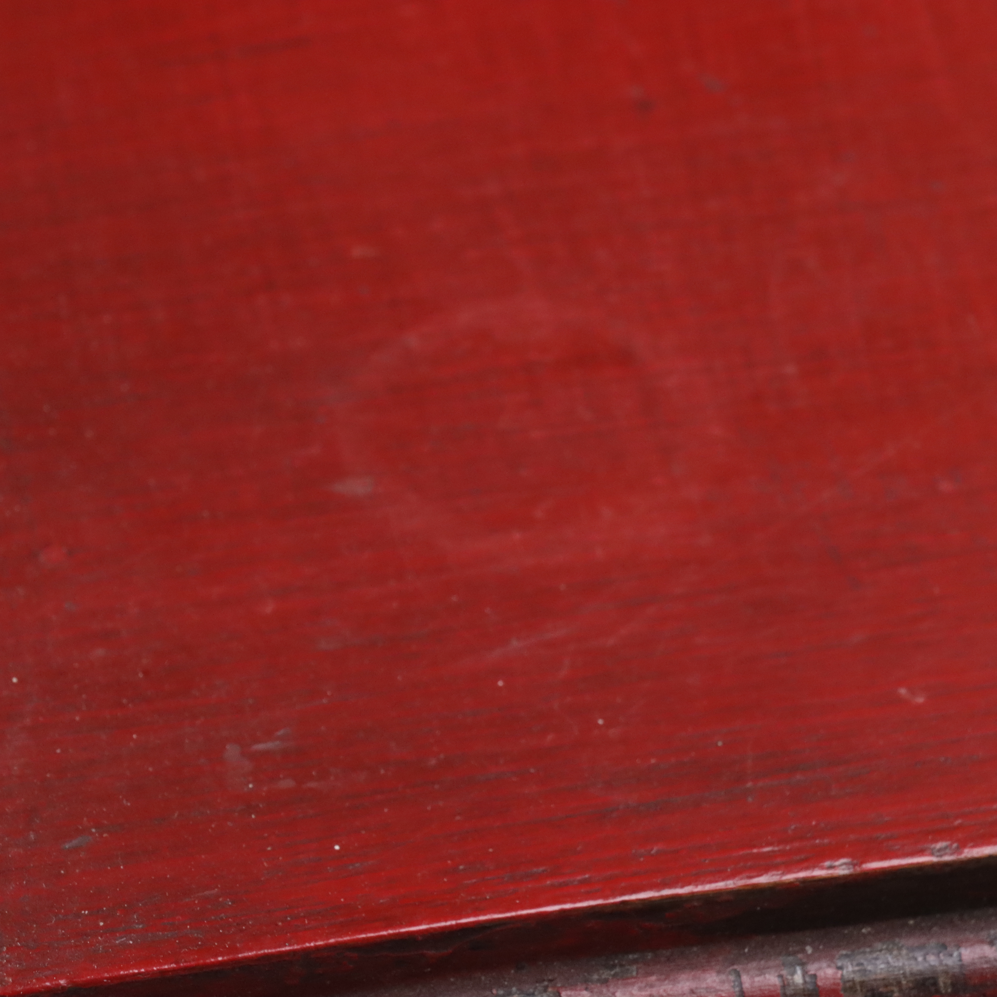 Victorian Red Painted Wood Drop Leaf Table